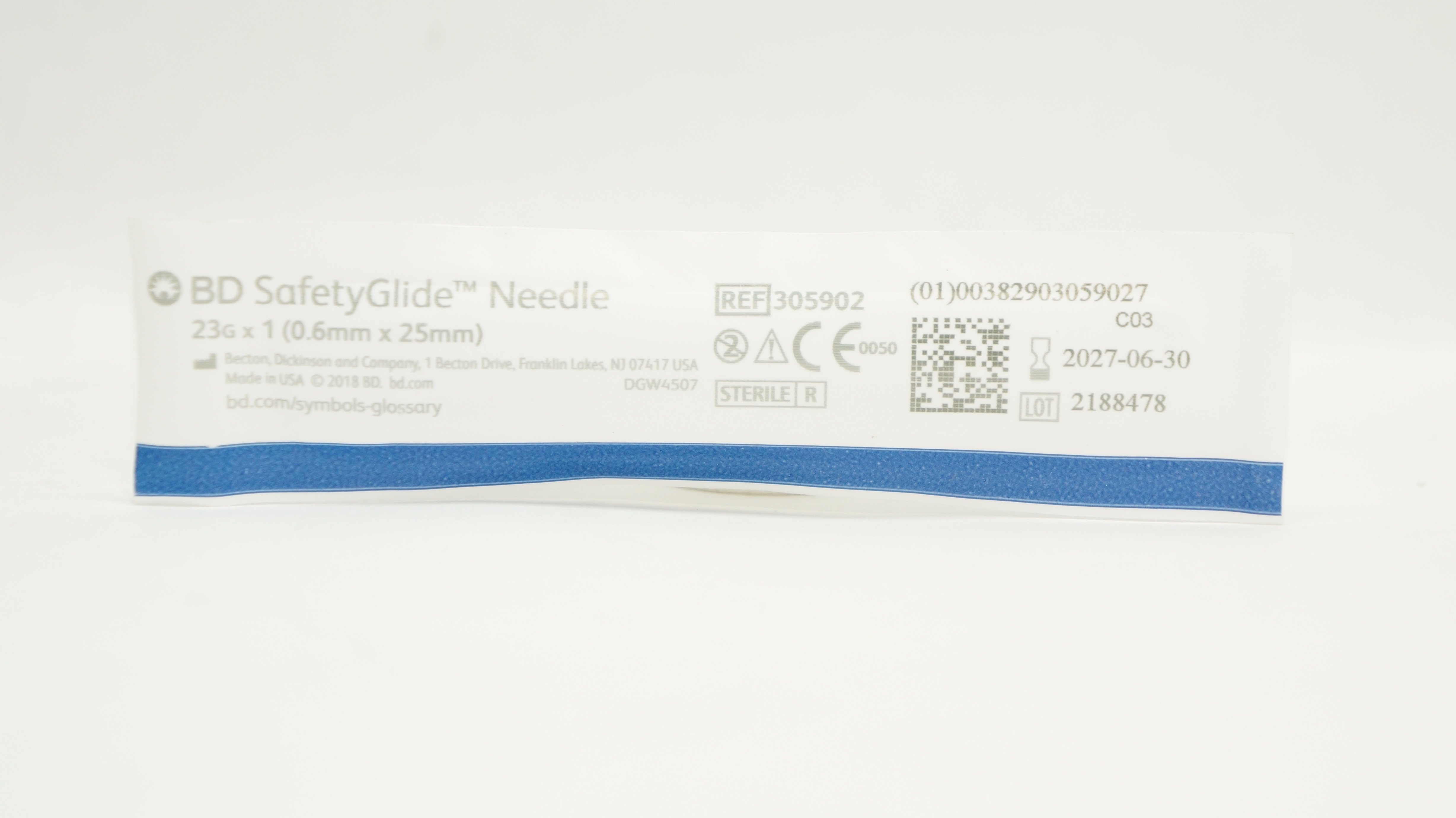 BD 305902 SafetyGlide Ndle 23G x 1inch