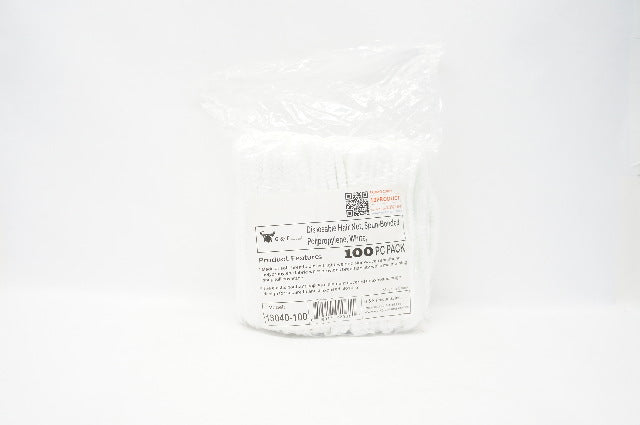 G&F Products 13040-100 Disposable Hair Net Spun-Bonded - Pack of 100