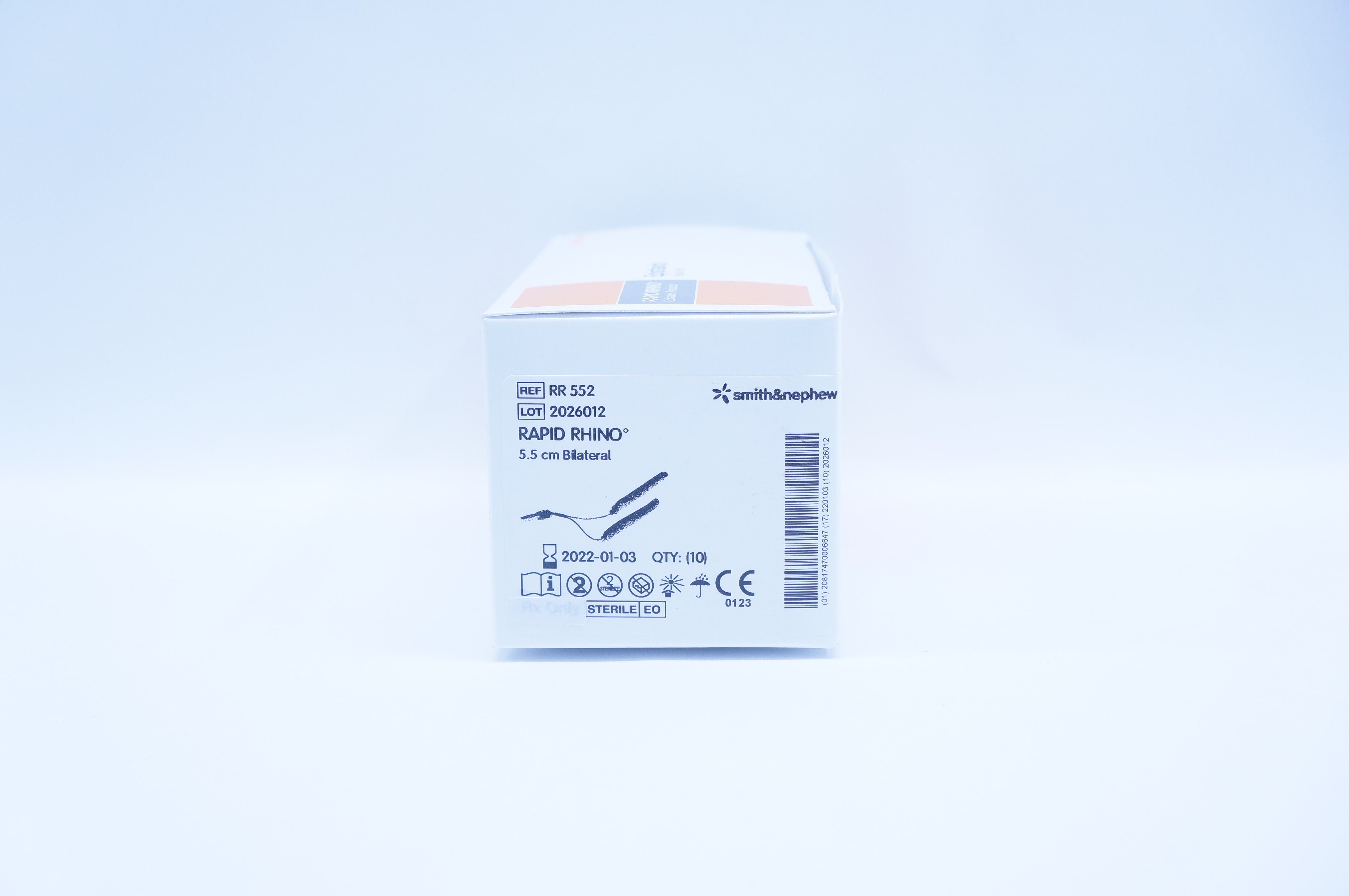 ArthroCare RR 552 Rapid Rhino Epistaxis Nasal Pac 5.5cm Bilateral - Box of 10