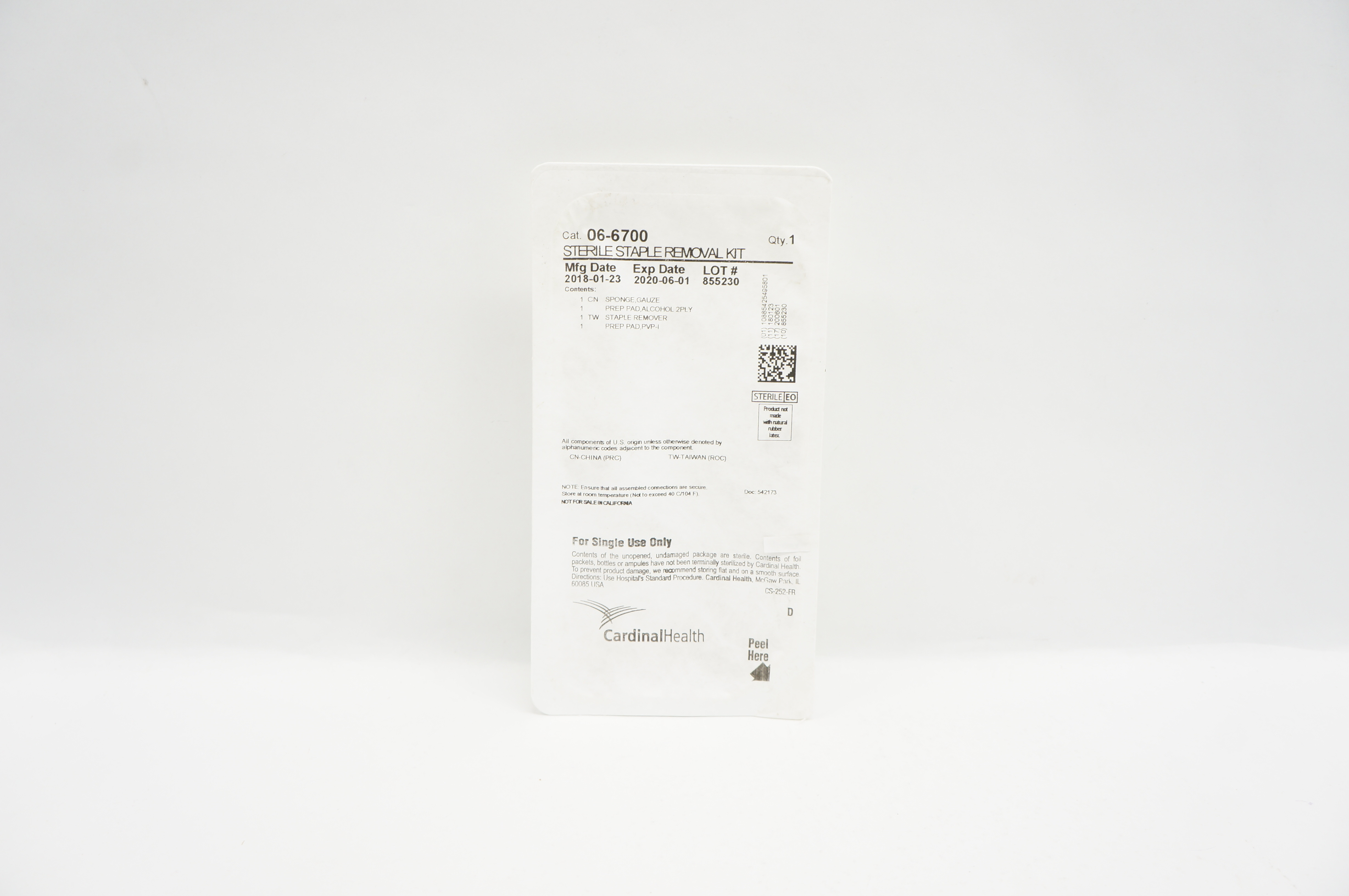 Cardinal Health 06-6700 Sterile Staple Removal Kit (x)