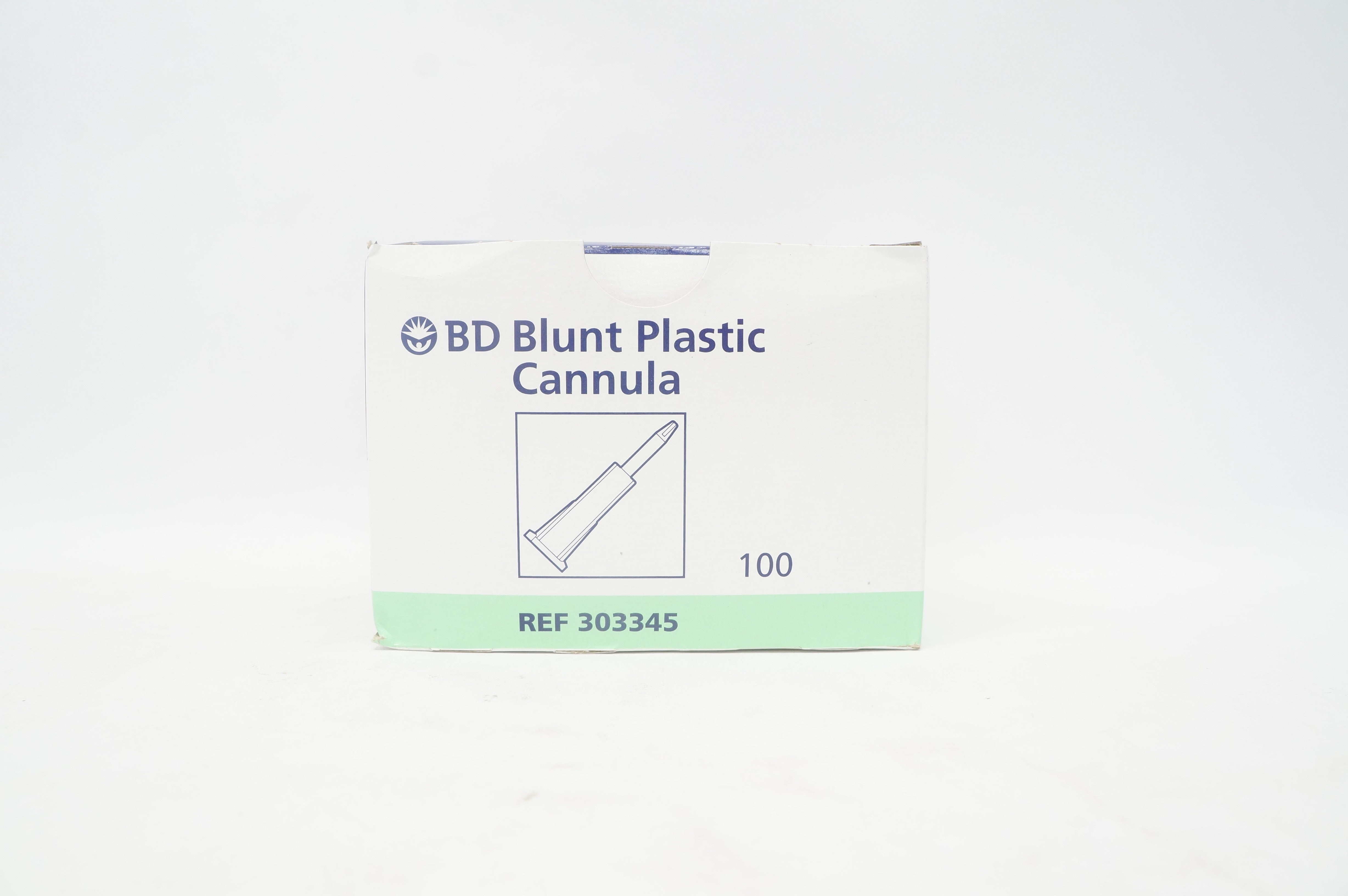 BD 303345 Blunt Plastic Cannula - Box of 100
