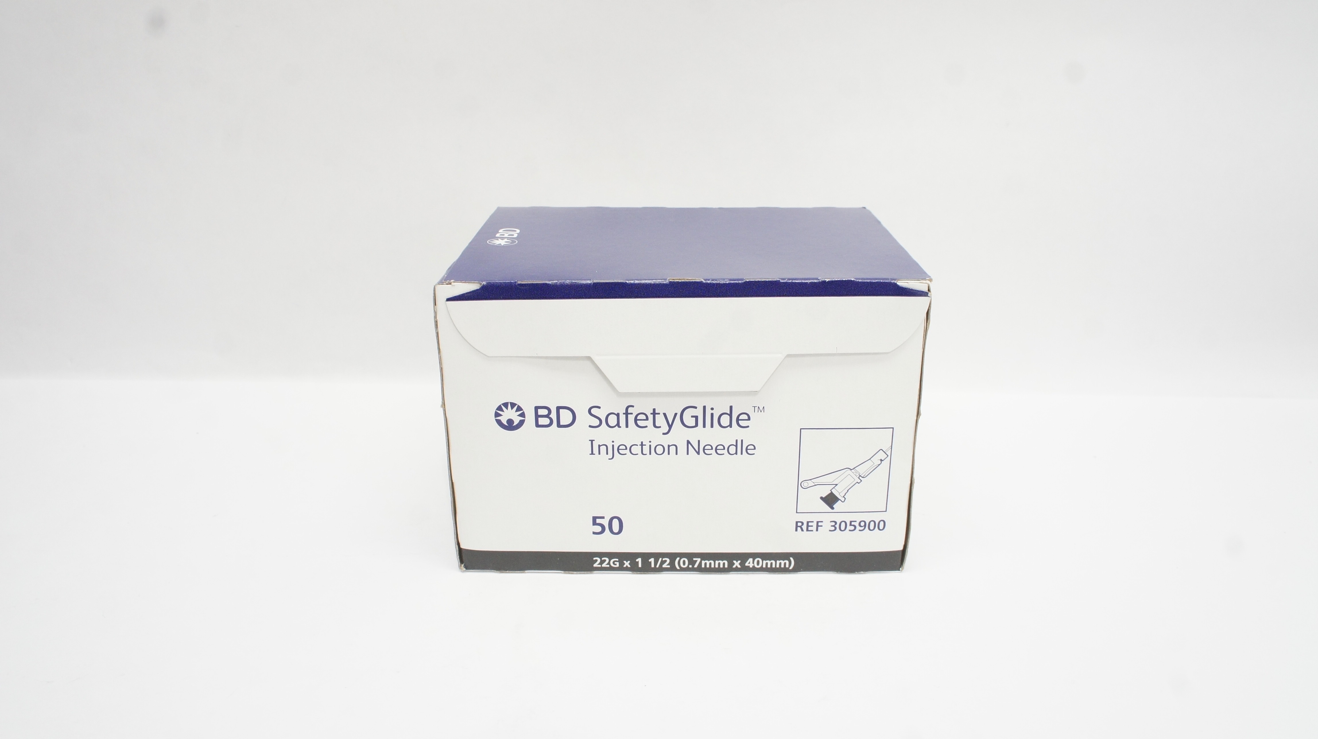BD 305900 SafetyGlide Injection Ndle 22G x 1-1/2inch - Box of 50