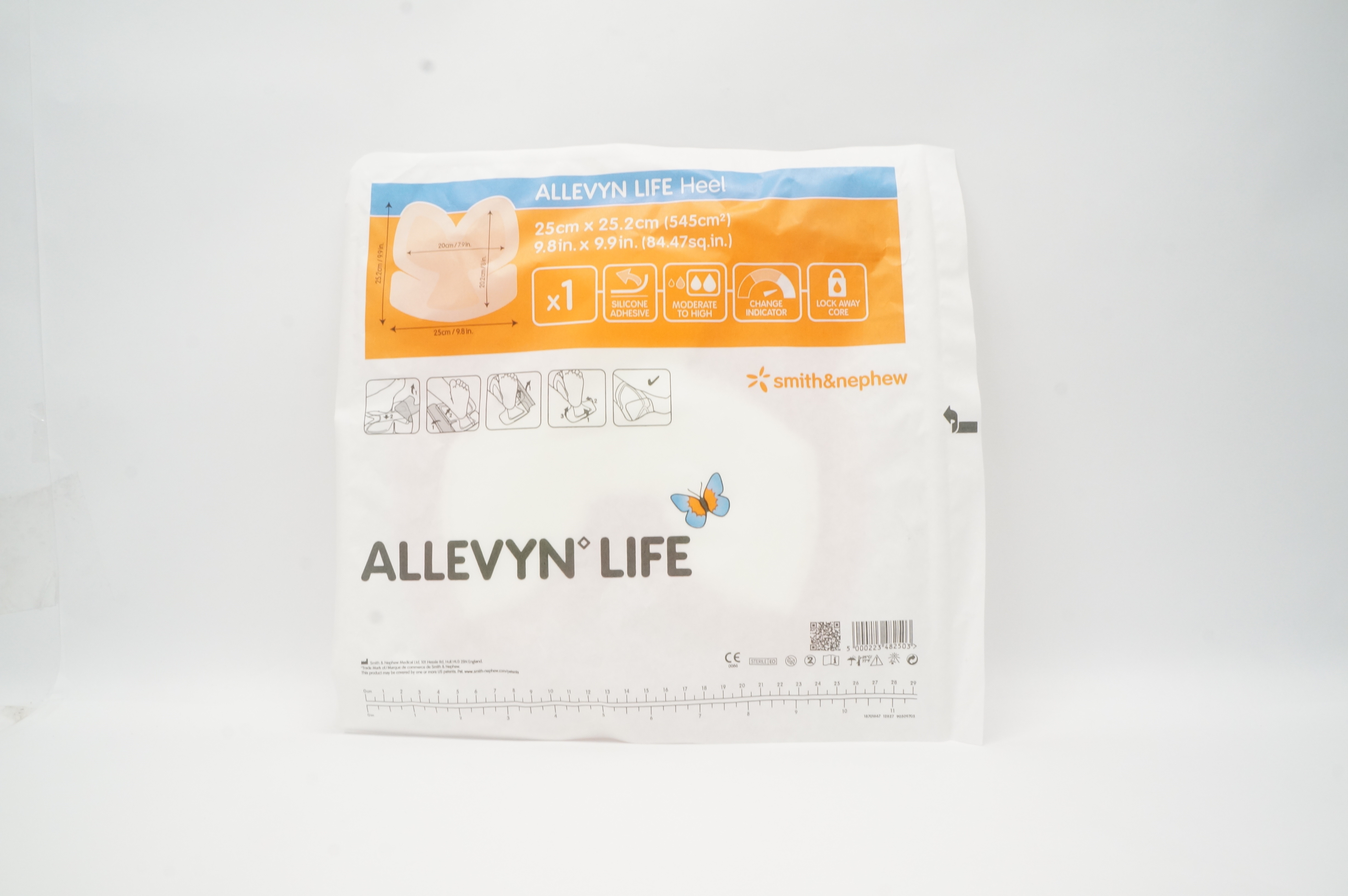 Smith&Nephew 66801304 Allevyn Life Heel 9.8inch x 9.9inch