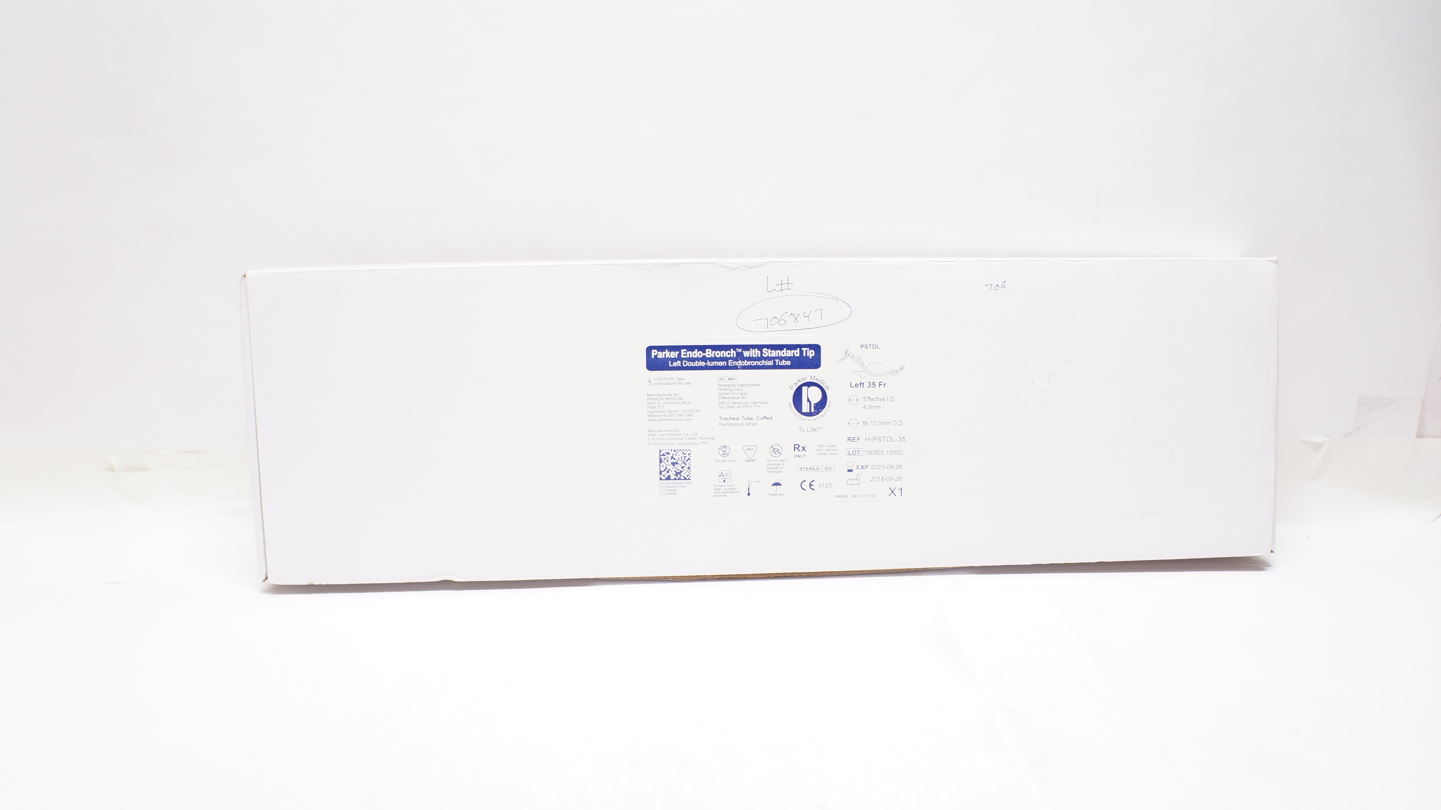 Well Lead H-PSTDL-35 Parker Endo-Bronch, Left Double-Lumen Endobronchial Tube(x)