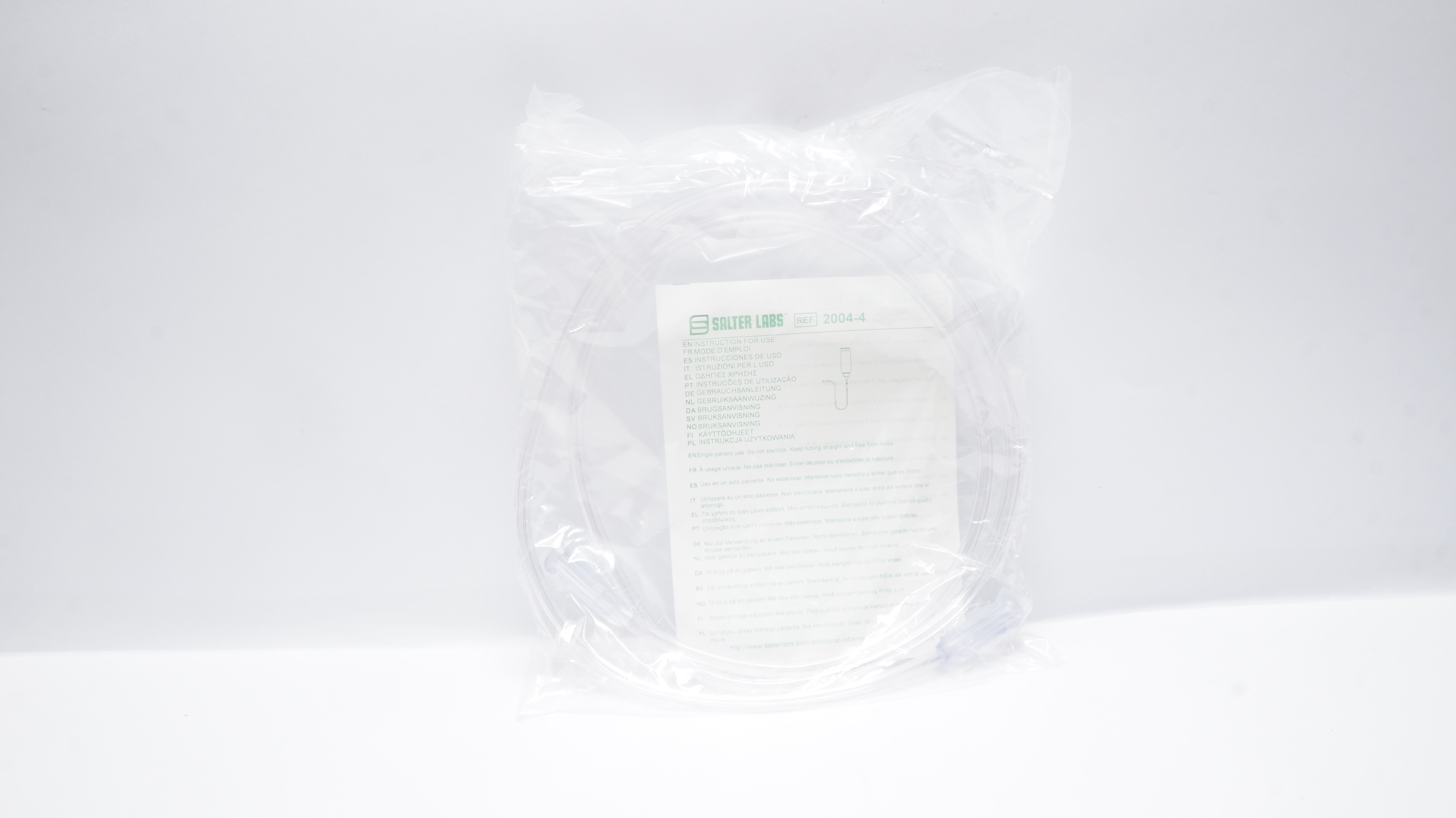 Salter Labs 2004-4 Oxygen Tubing Mask W/2Standard Connectors 4Ft