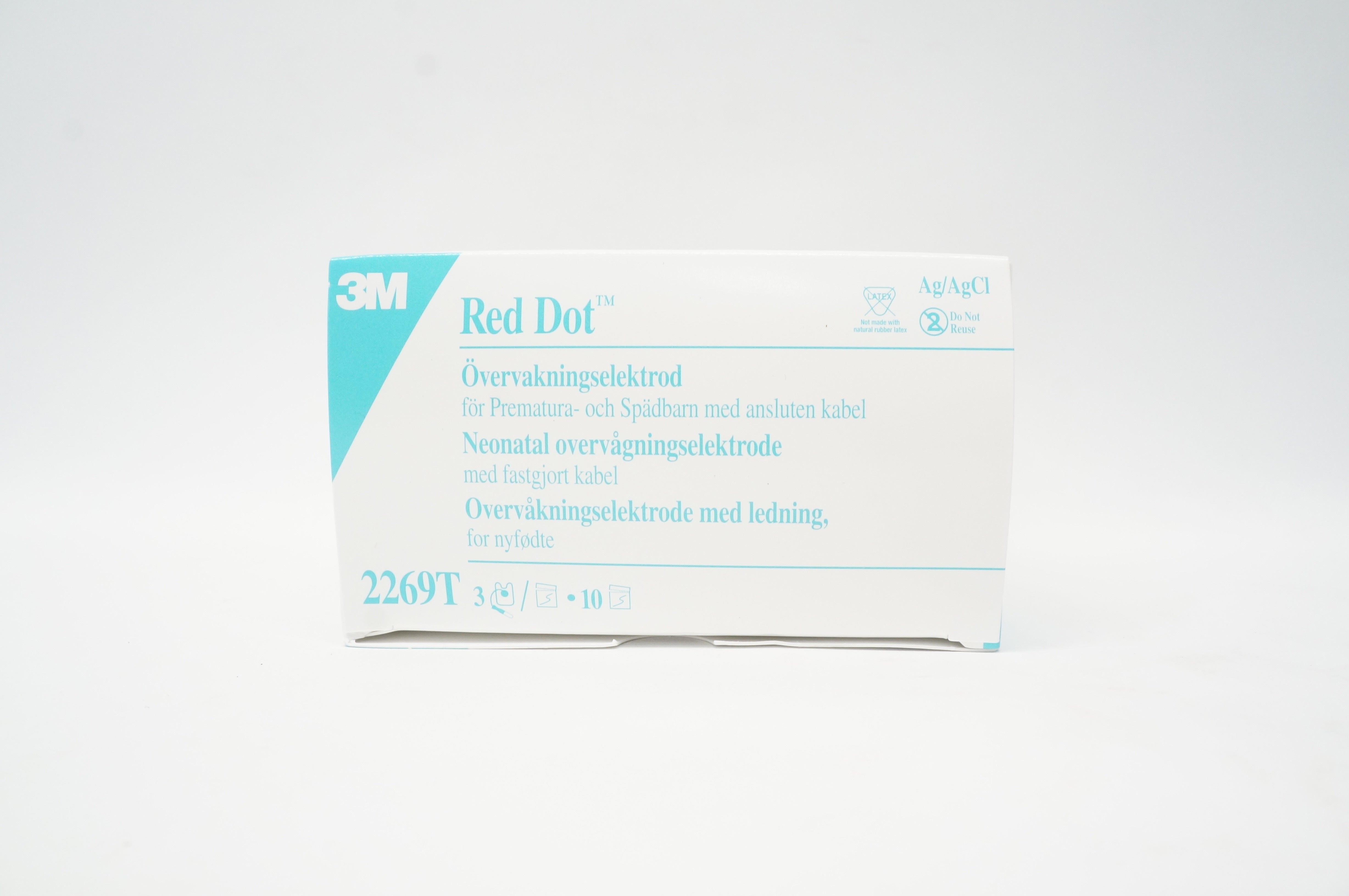 3M 2269T Red Dot Neonatal Monitoring Electrode - Box of 30 (x)