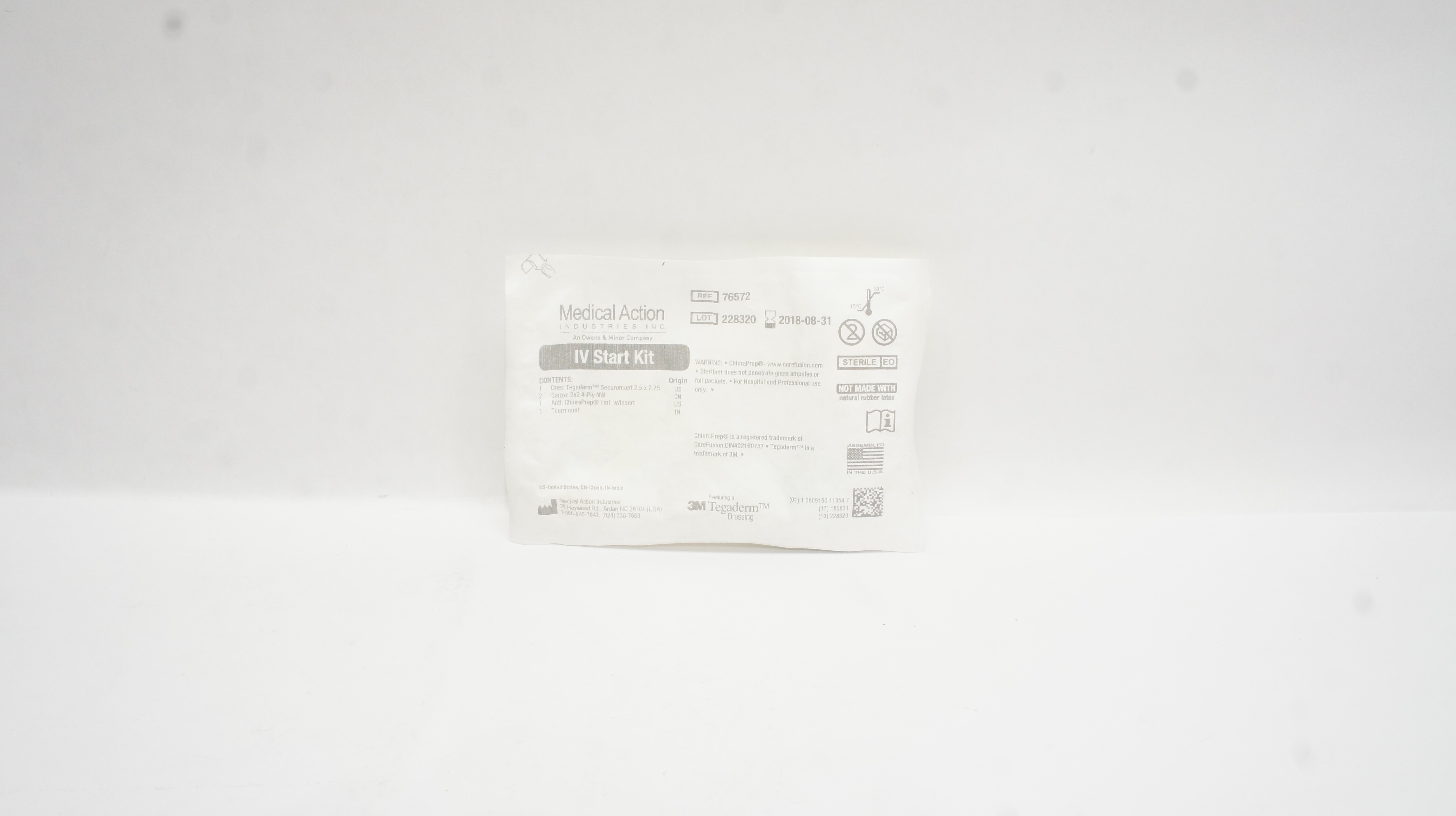 Medical Action Industries 76572 Featuring 3M Tegaderm Dressing IV Start