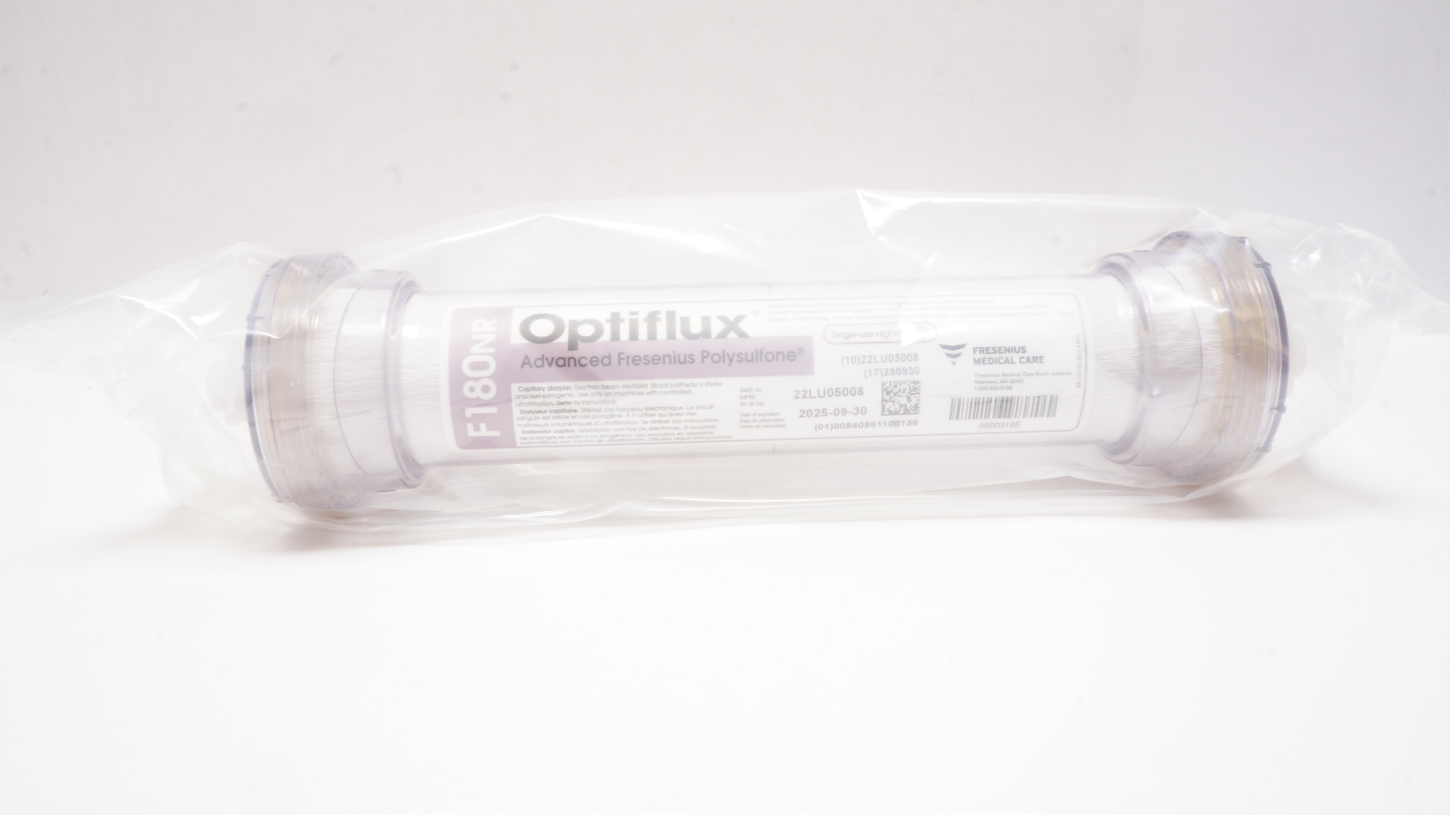 Fresenius Medical Care F180NR Optiflux Capillary Dialyzer