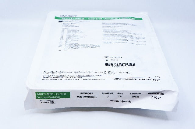 Edwards Lifesciences M3720HKICNL Centurion MULTI-MED-Central Venous Cath. 7F(x)