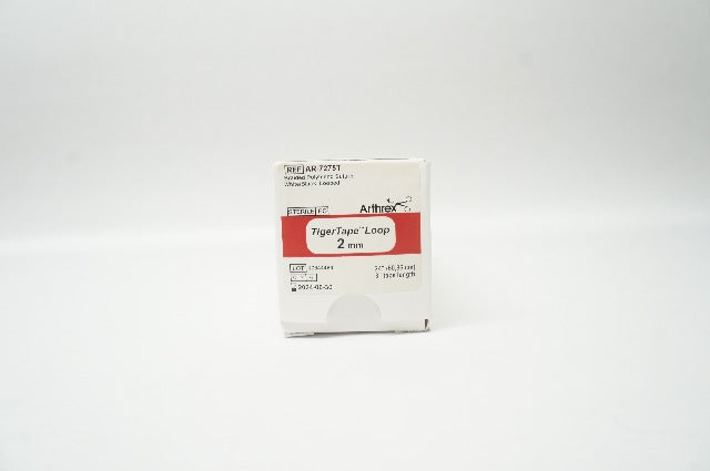 Arthrex AR-7275T TigerTape Loop 2mm 24inch 8inch Tape - Box of 6