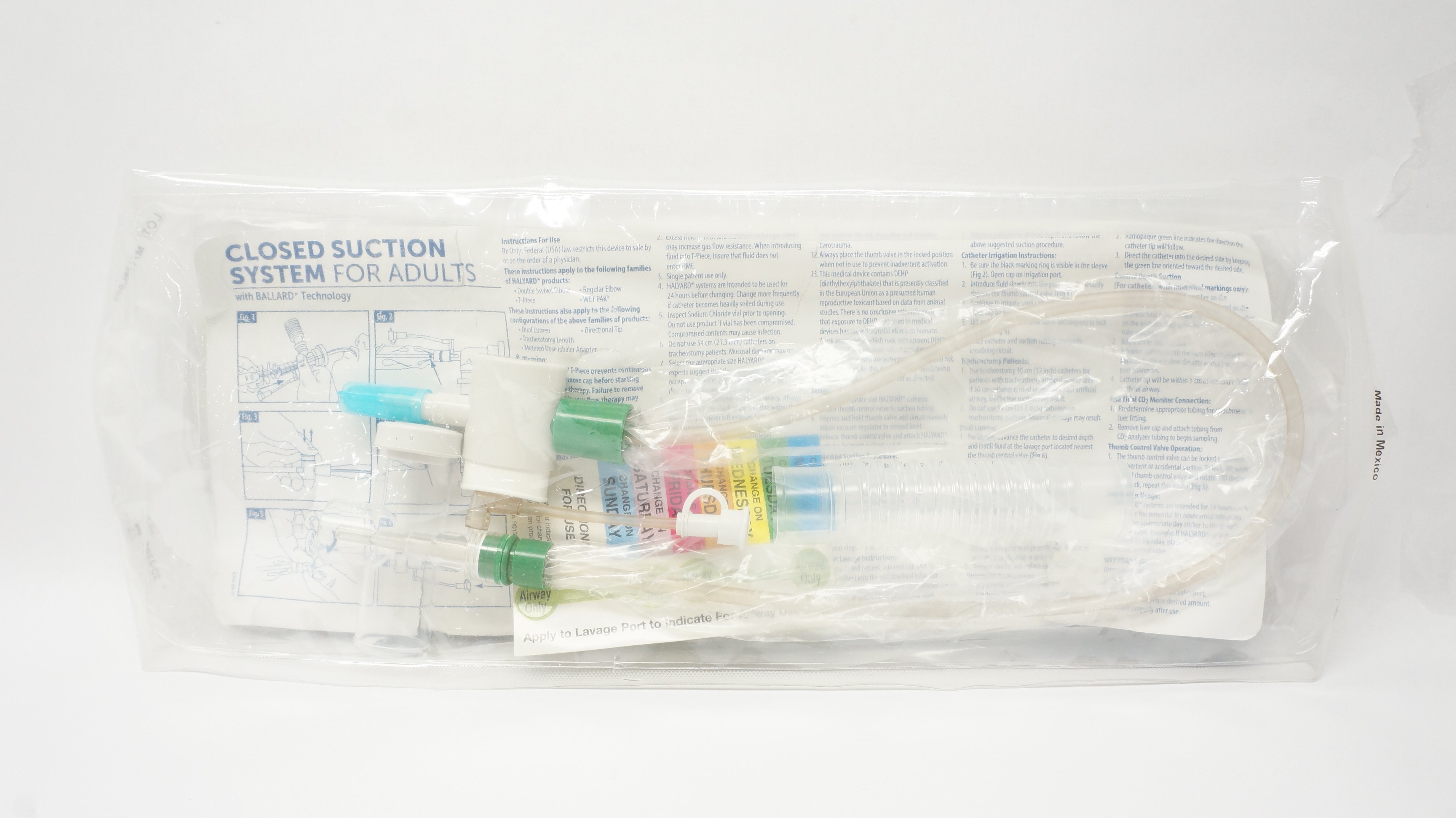 Halyard 2205 Endotracheal Closed Suction System For Adults 14F x