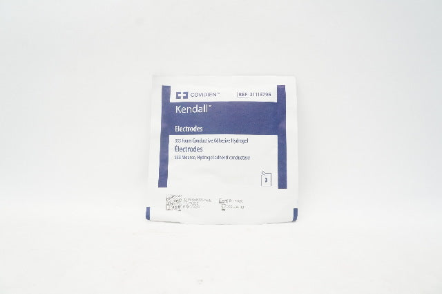 Covidien 31115796 Electrodes 533 Foam Conductive Adhesive Hydrogel (x)-Pack of 3