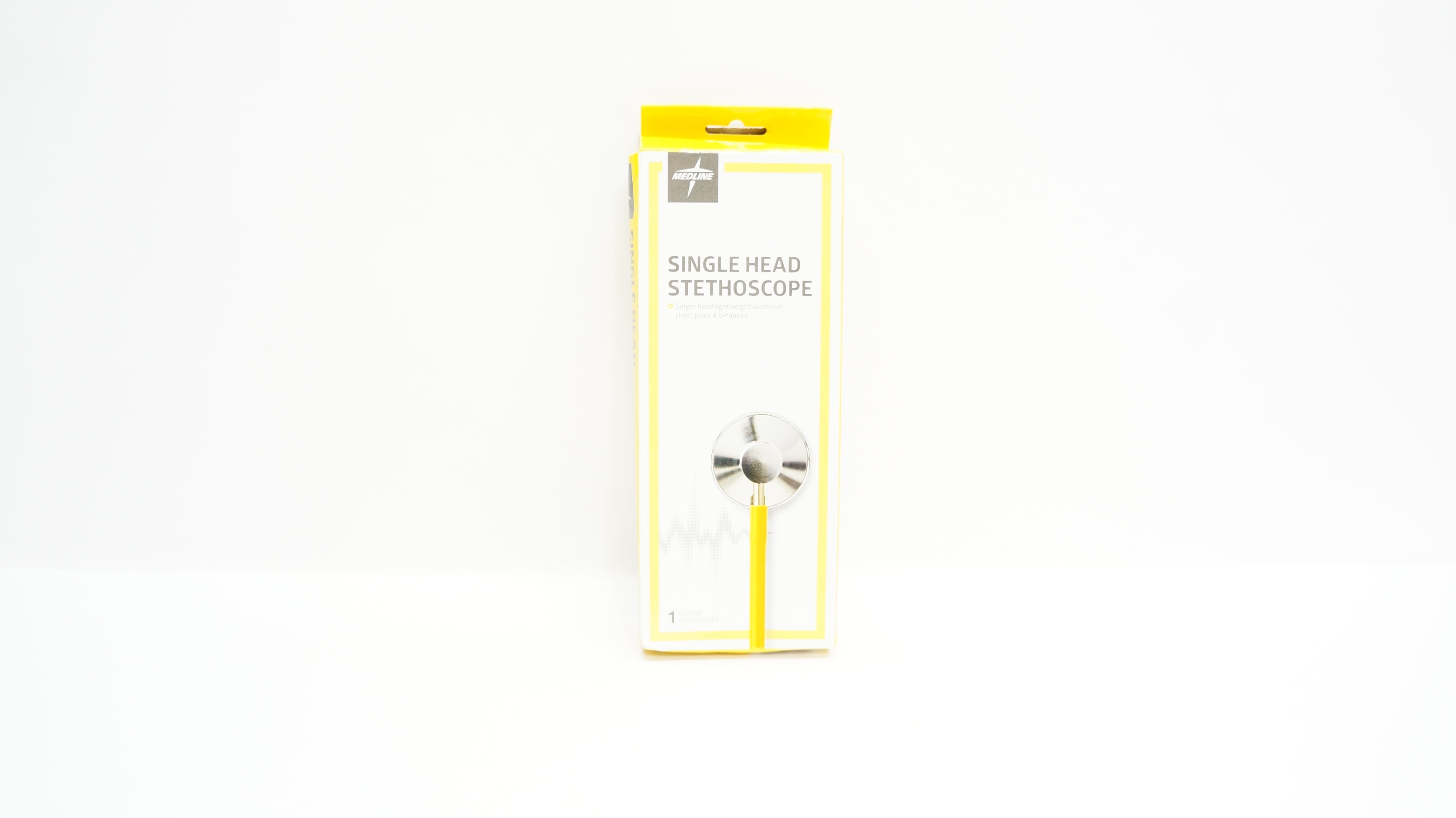 Medline MDS926108 Single Head Stethoscope, Yellow