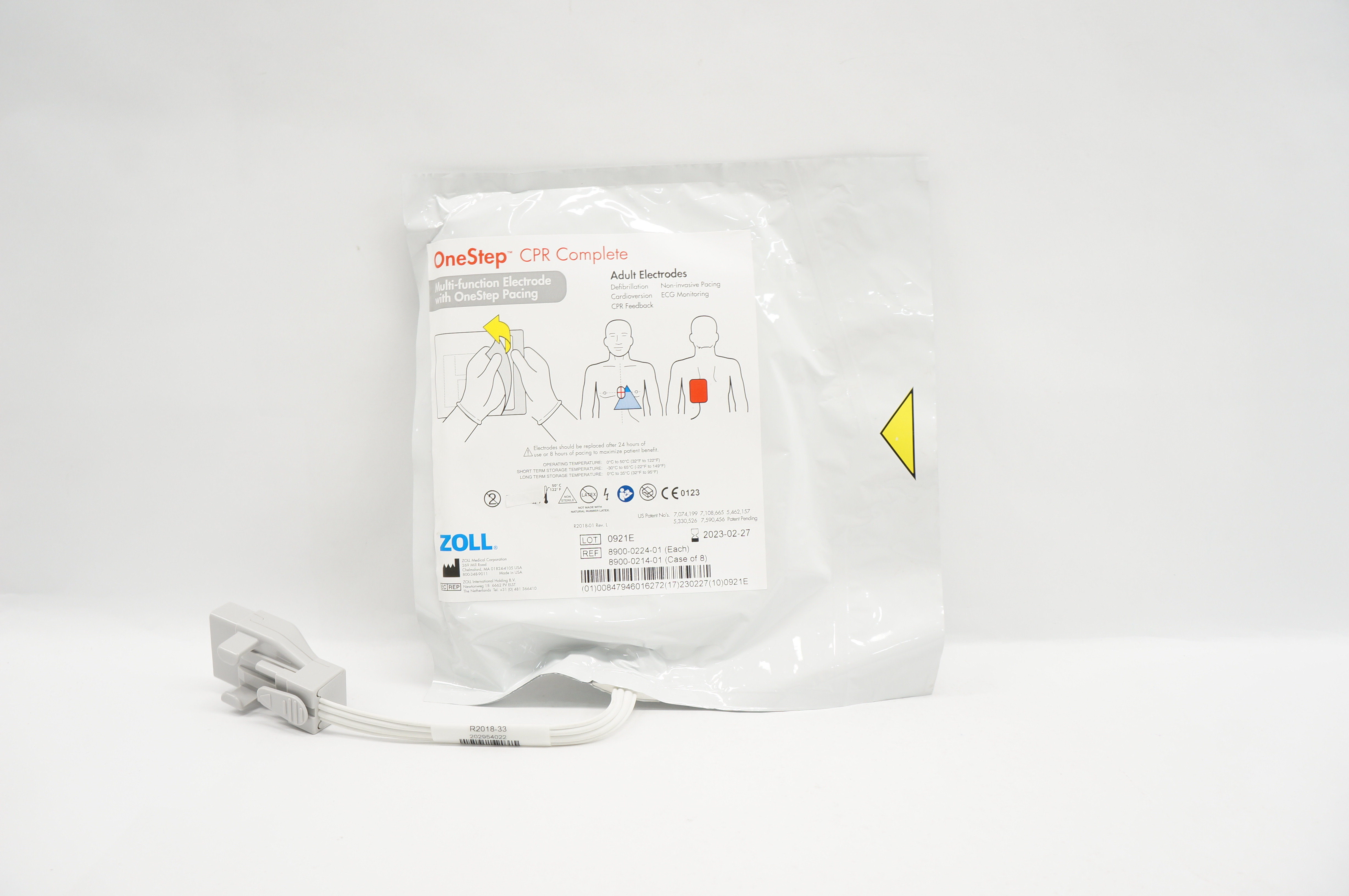 Zoll 8900-0224-01 OneStep CPR Complete Adult Multi-Function Electrodes (x)