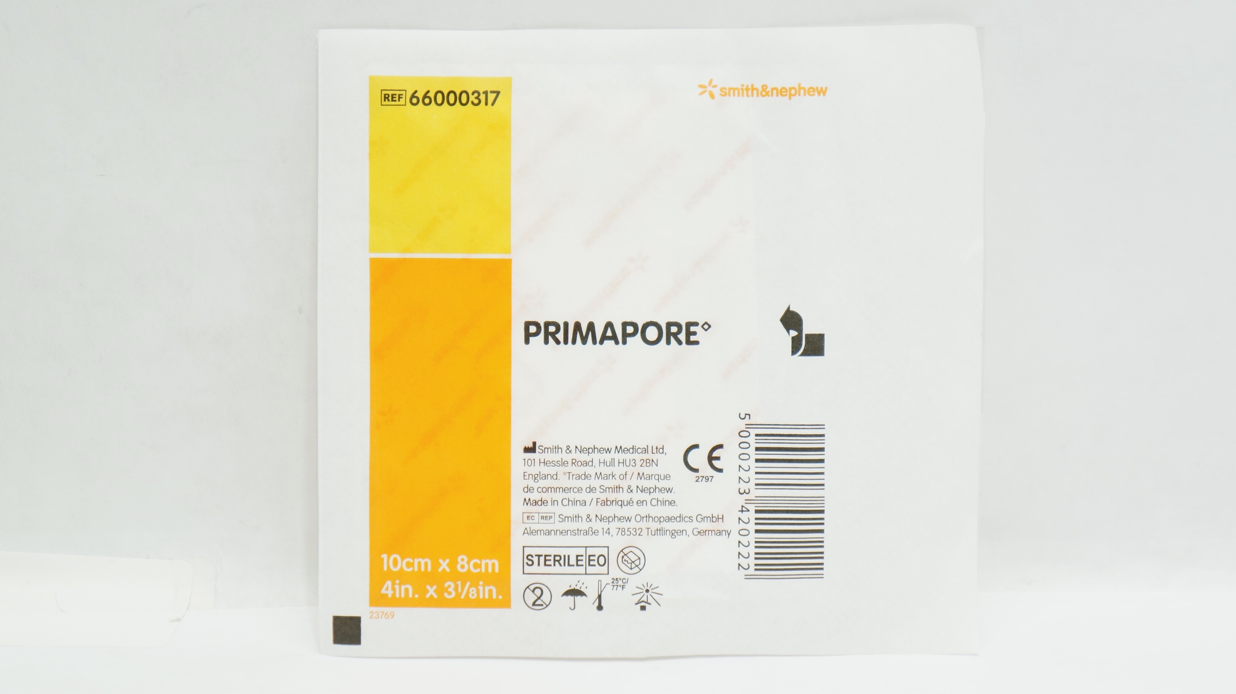 Smith&Nephew 66000317 Primapore Adhesive Dressing 4inch x 3-1/8inch