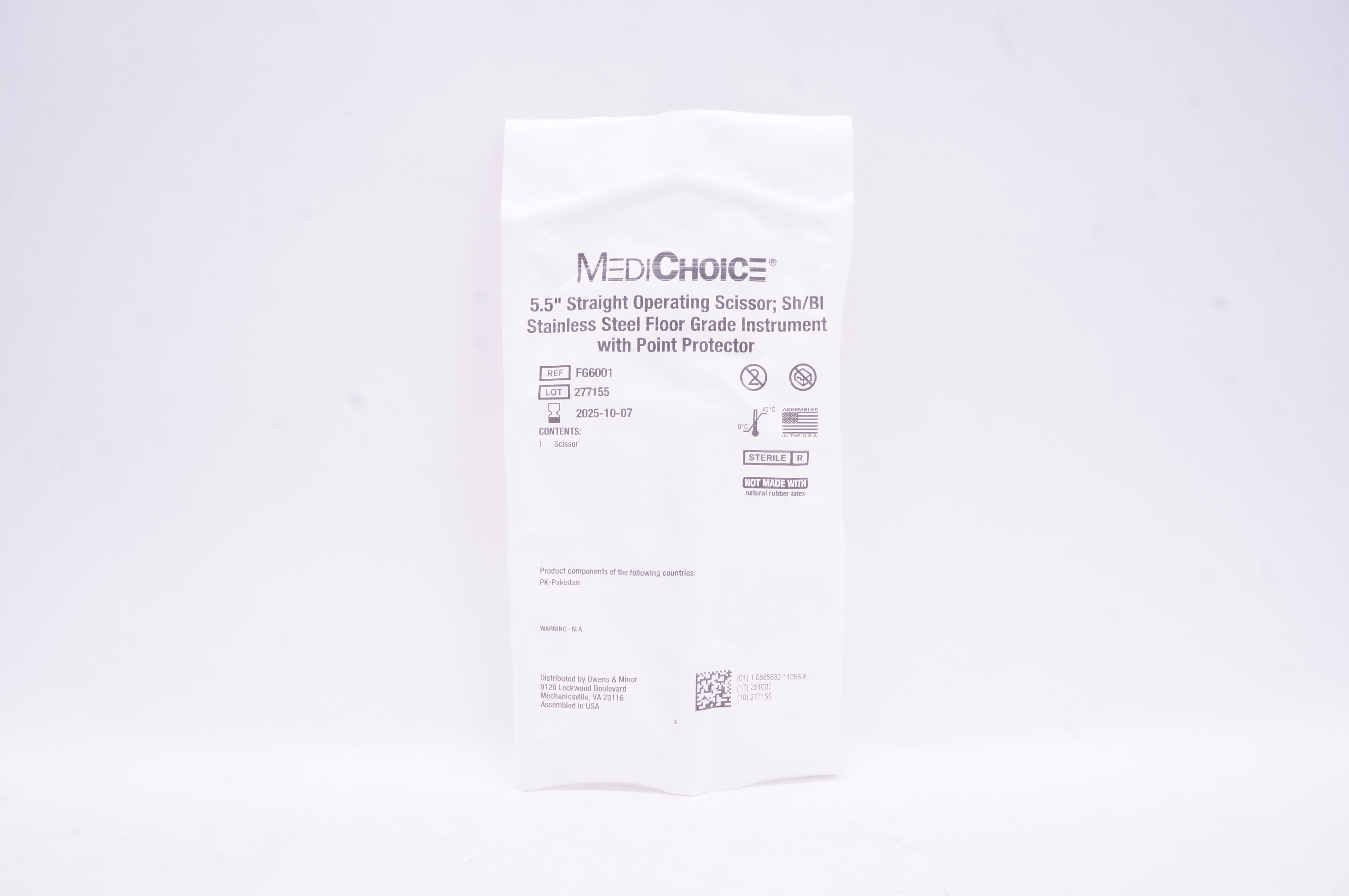 MediChoice FG6001 Straight Operating Scissor 5.5inch