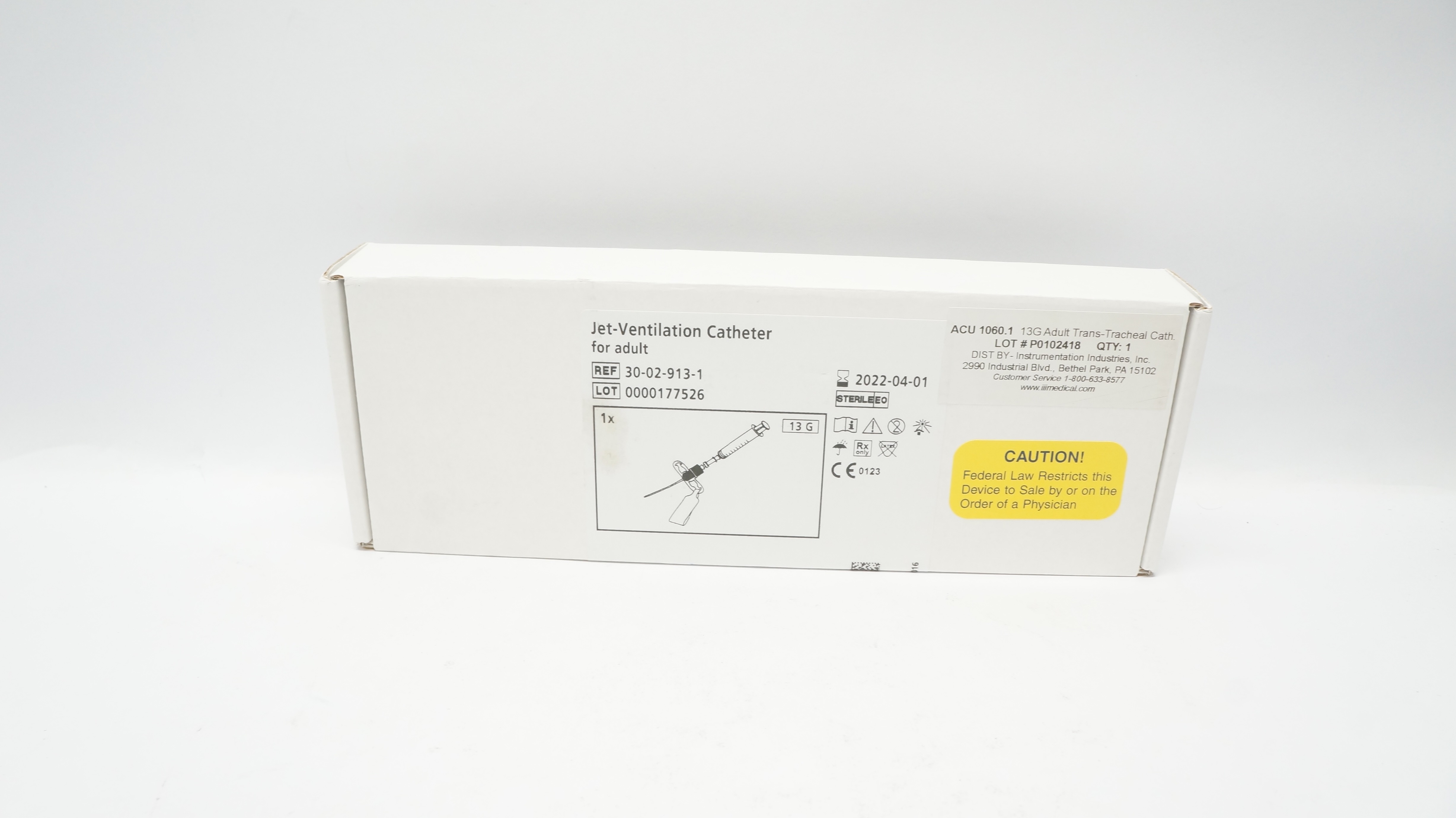 VBM 30-02-913-1 Jet-Ventilation Transtrancheal Cath. For Adult 13G (x)