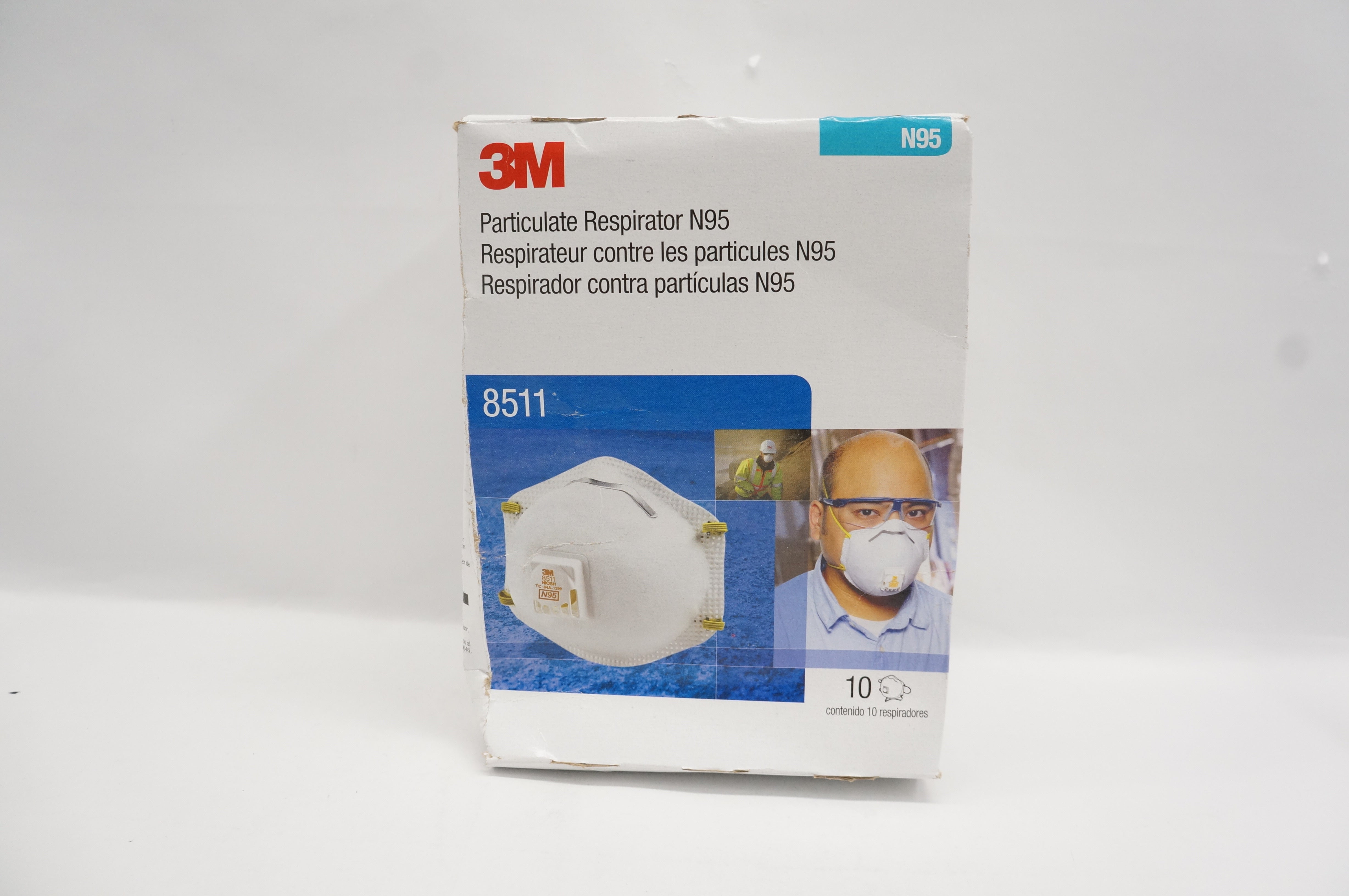3M 8511 Cool Flow Particulate Respirator N95- Pack of 10