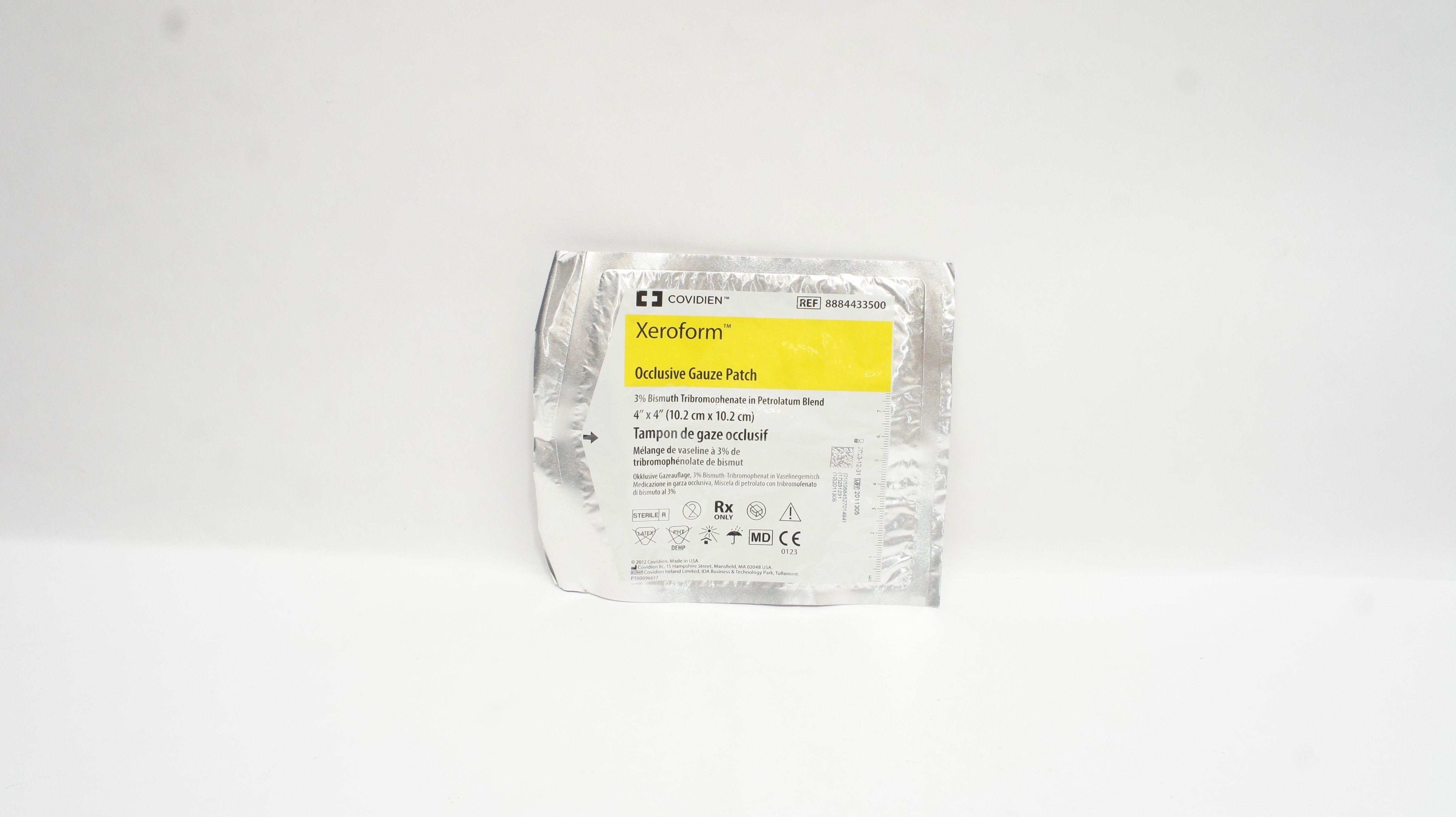 Covidien 8884433500 Xeroform Occlusive Gauze Patch 4inch x 4inch