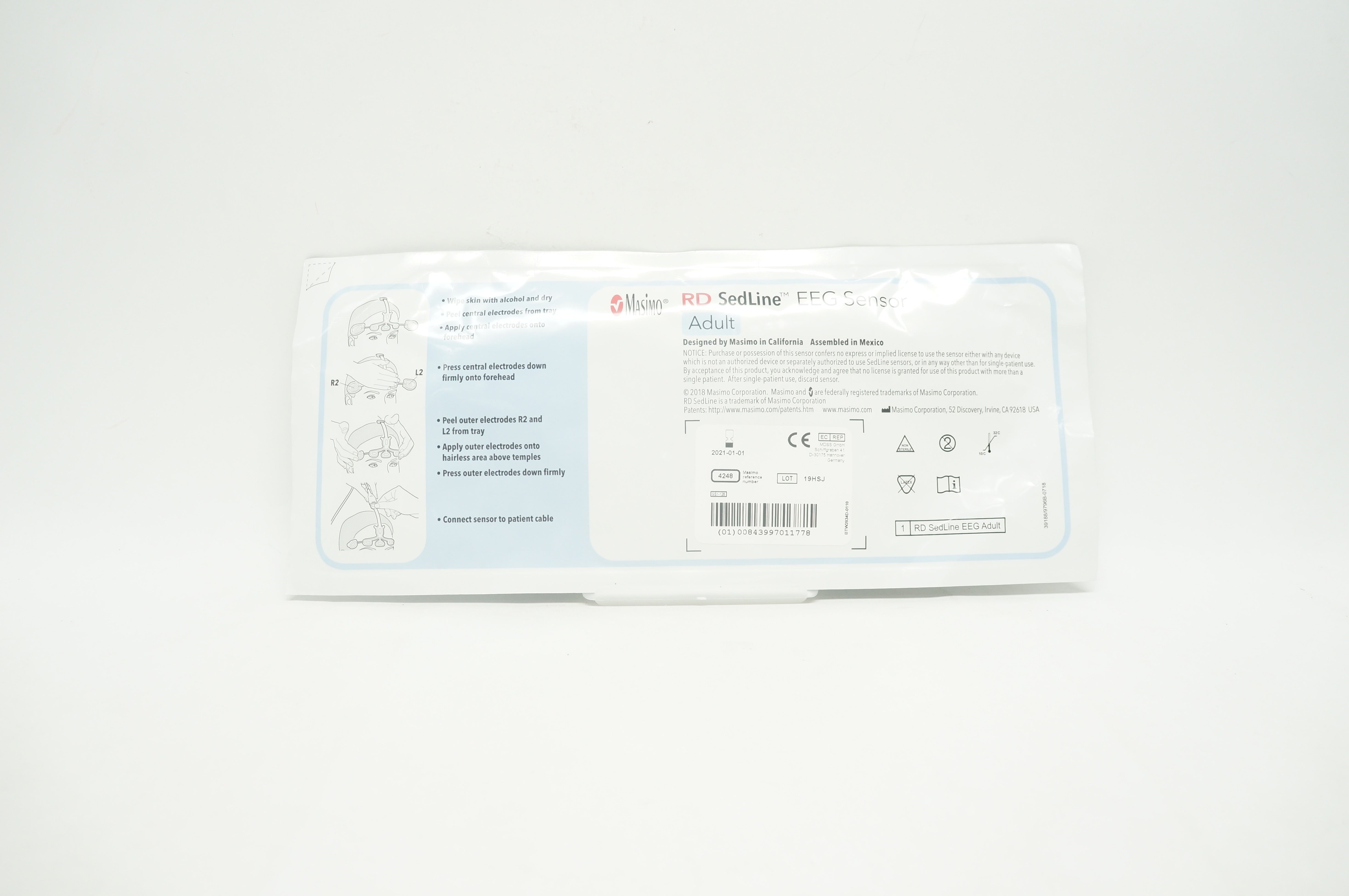 Masimo 4248 RD Sedline EEG Sensor Adult