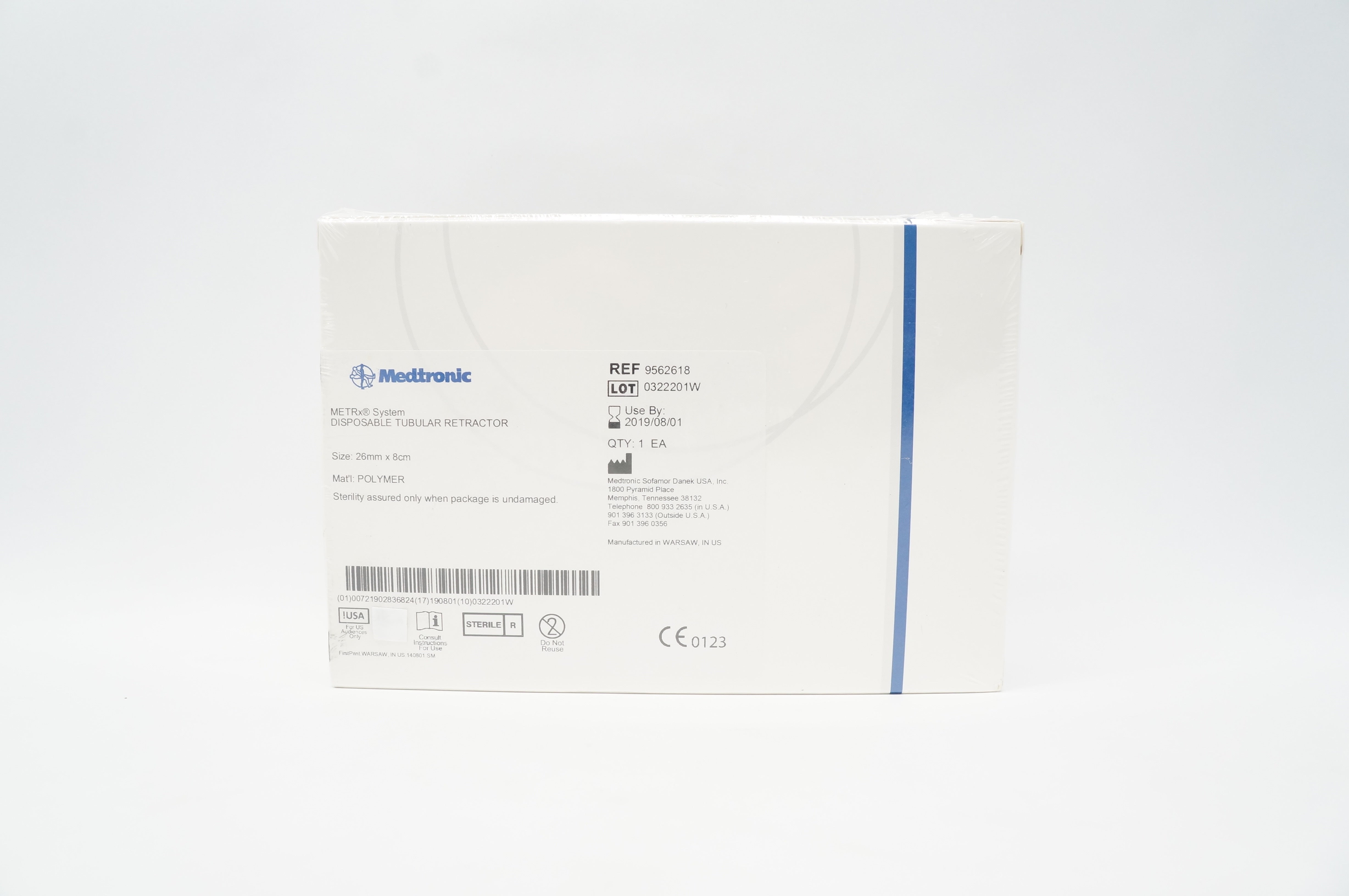 Medtronic 9562618 System Disposable Tubular Retractor, 26mm x 8cm (x)
