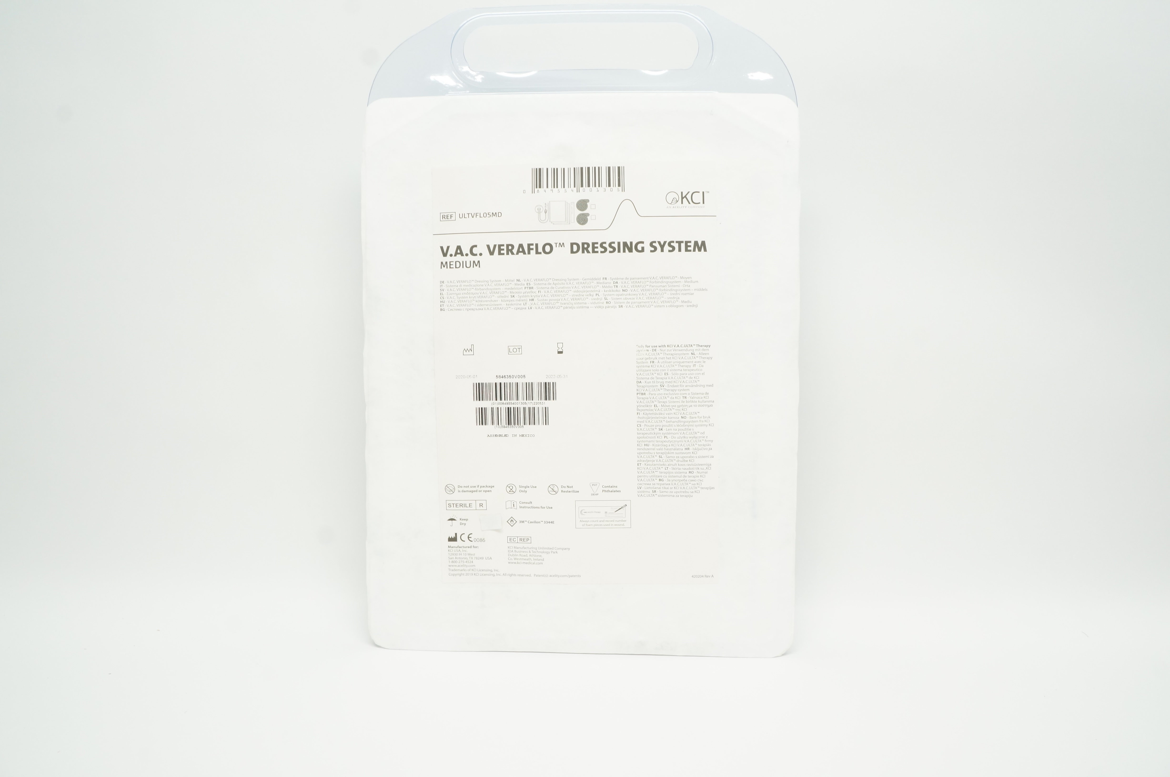 KCI ULTVFL05MD Acelity V.A.C. Veraflo Dressing System, Medium