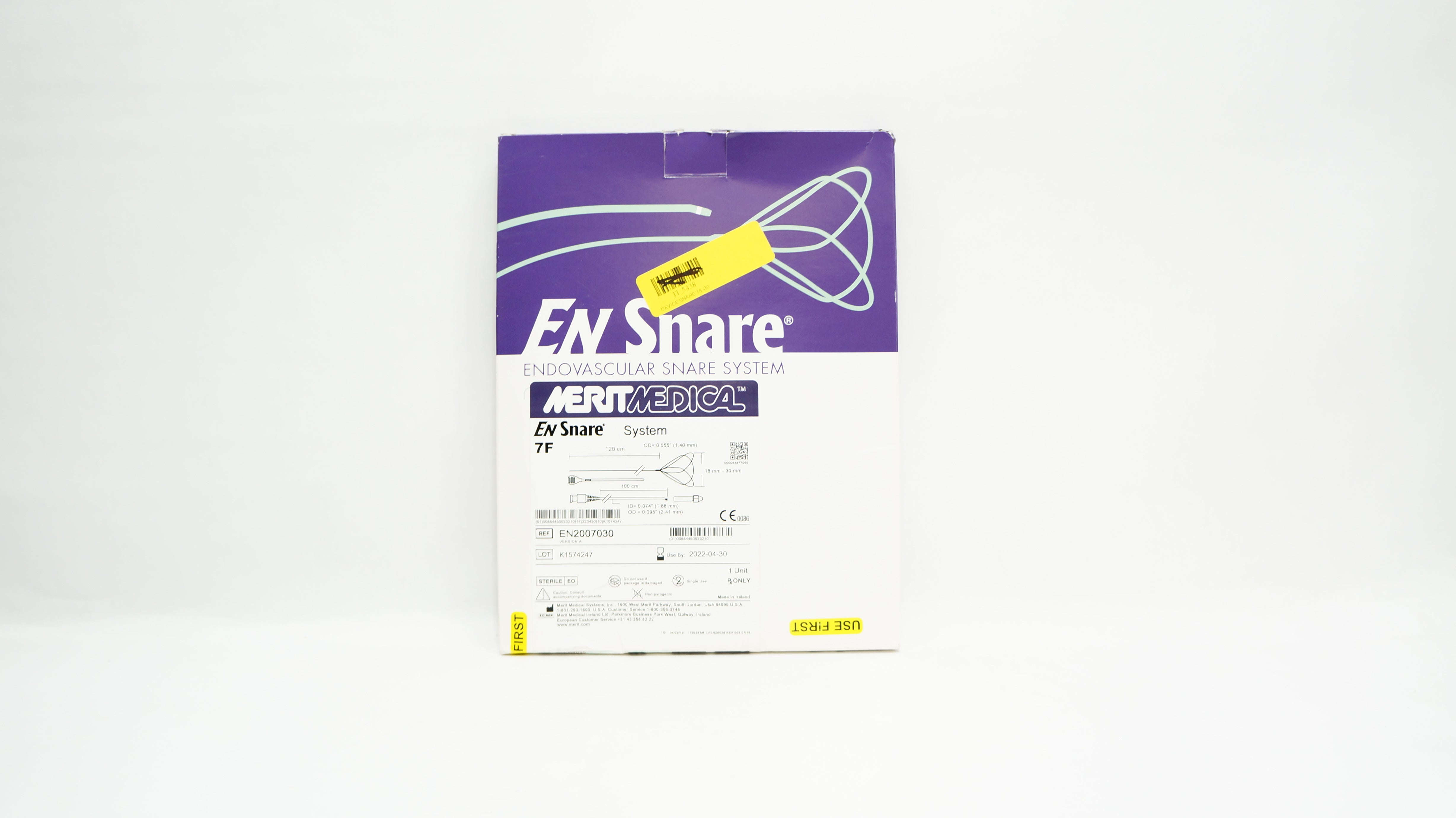 Merit Medical EN2007030 EnSnare Endovascular Snare System 7F x 120cm x
