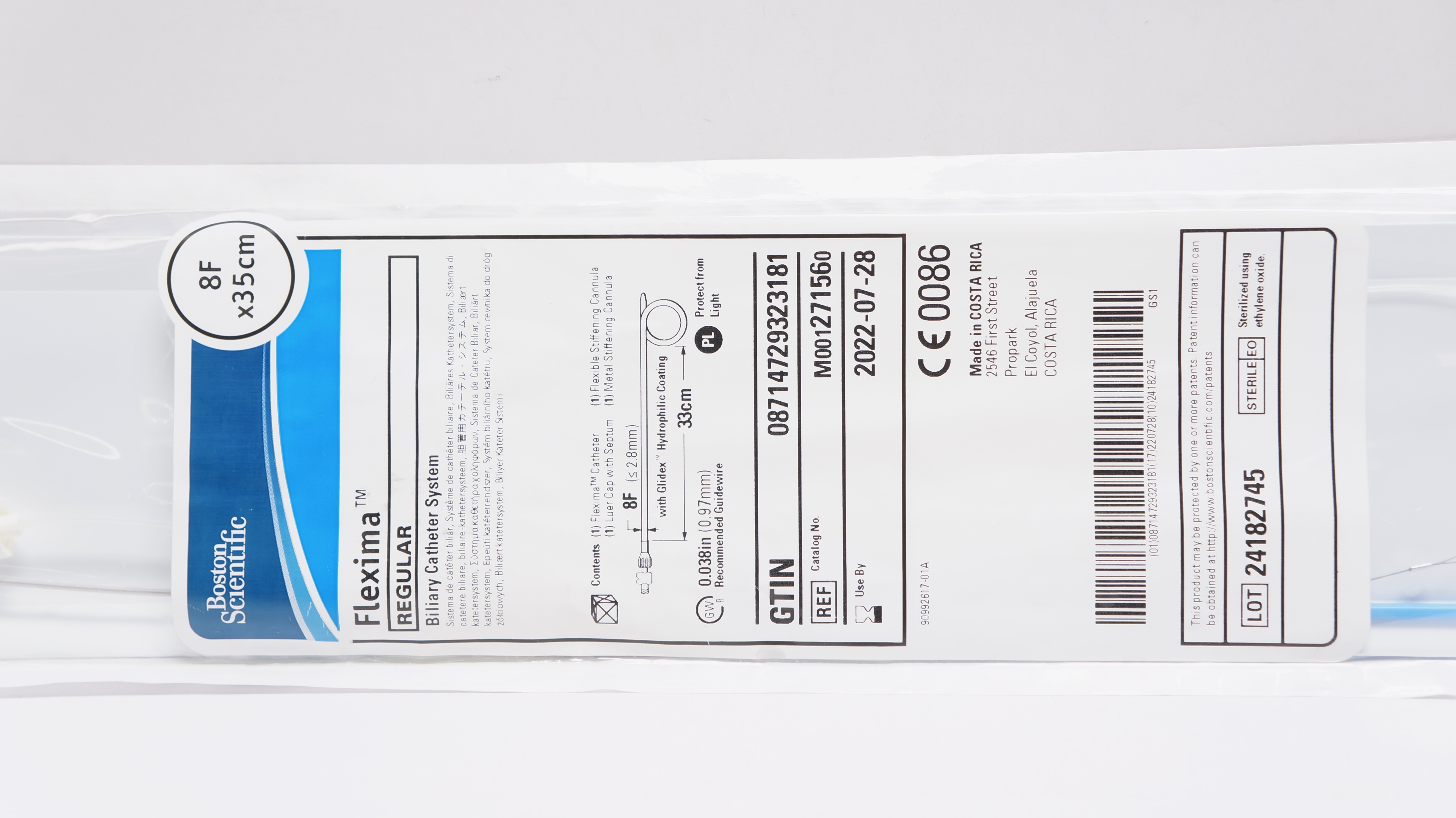Boston Scientific M001271560 Flexima Regular Biliary Cath. System 8F x 35cm (x)