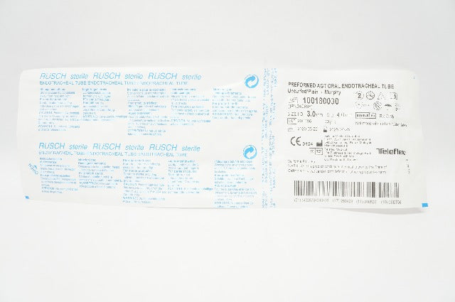 Teleflex 100180030 Preformed AGT Oral Endotracheal Tube Uncuffed 3.0 x 4.0mm