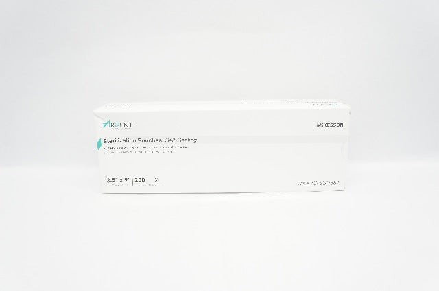 McKesson 73-SSP381 Sterilization Pouches Self-Sealing 3.5 x 9inch - Box of 200
