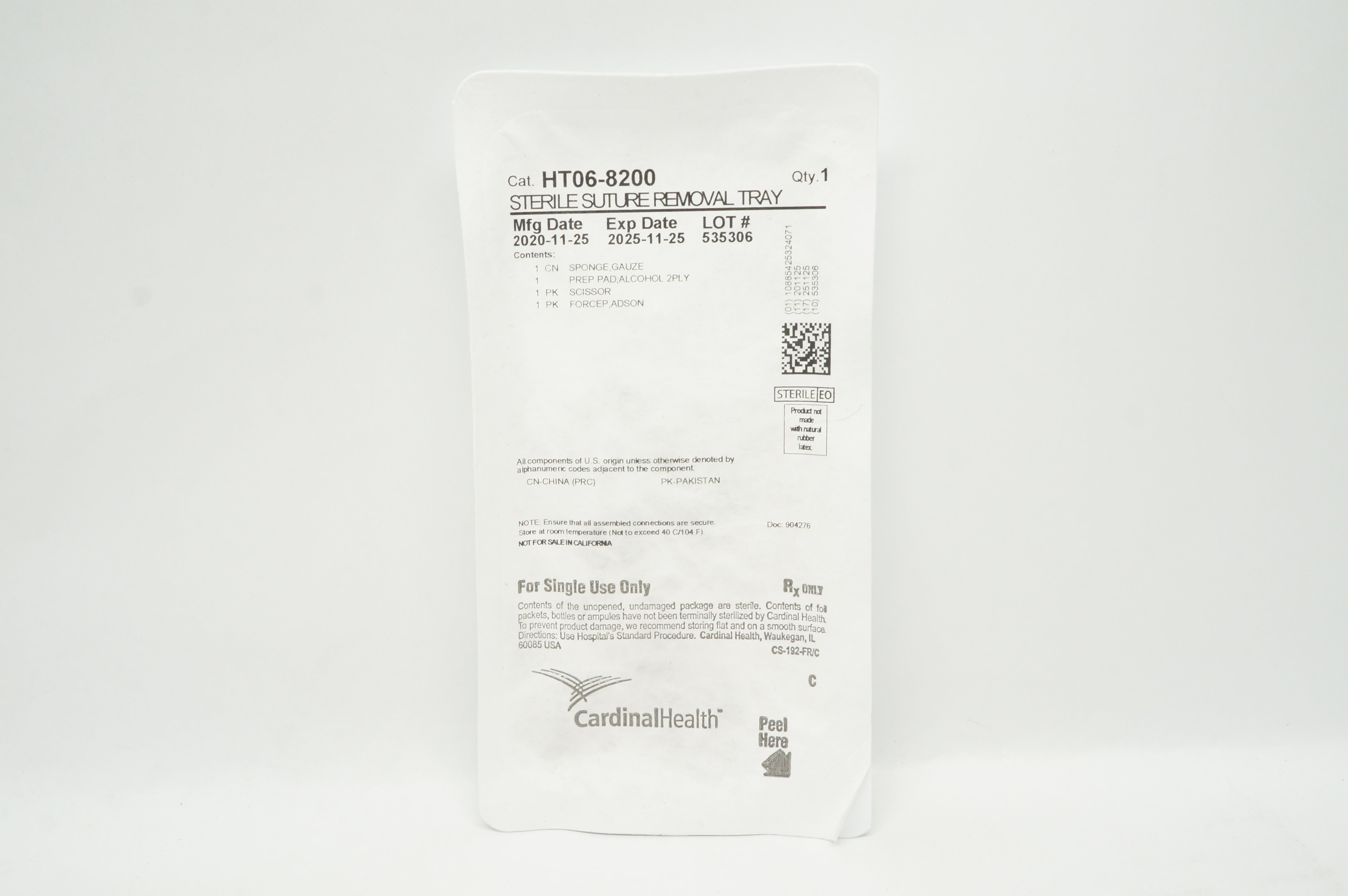 Cardinal Health HT06-8200 Stre Removal Tray