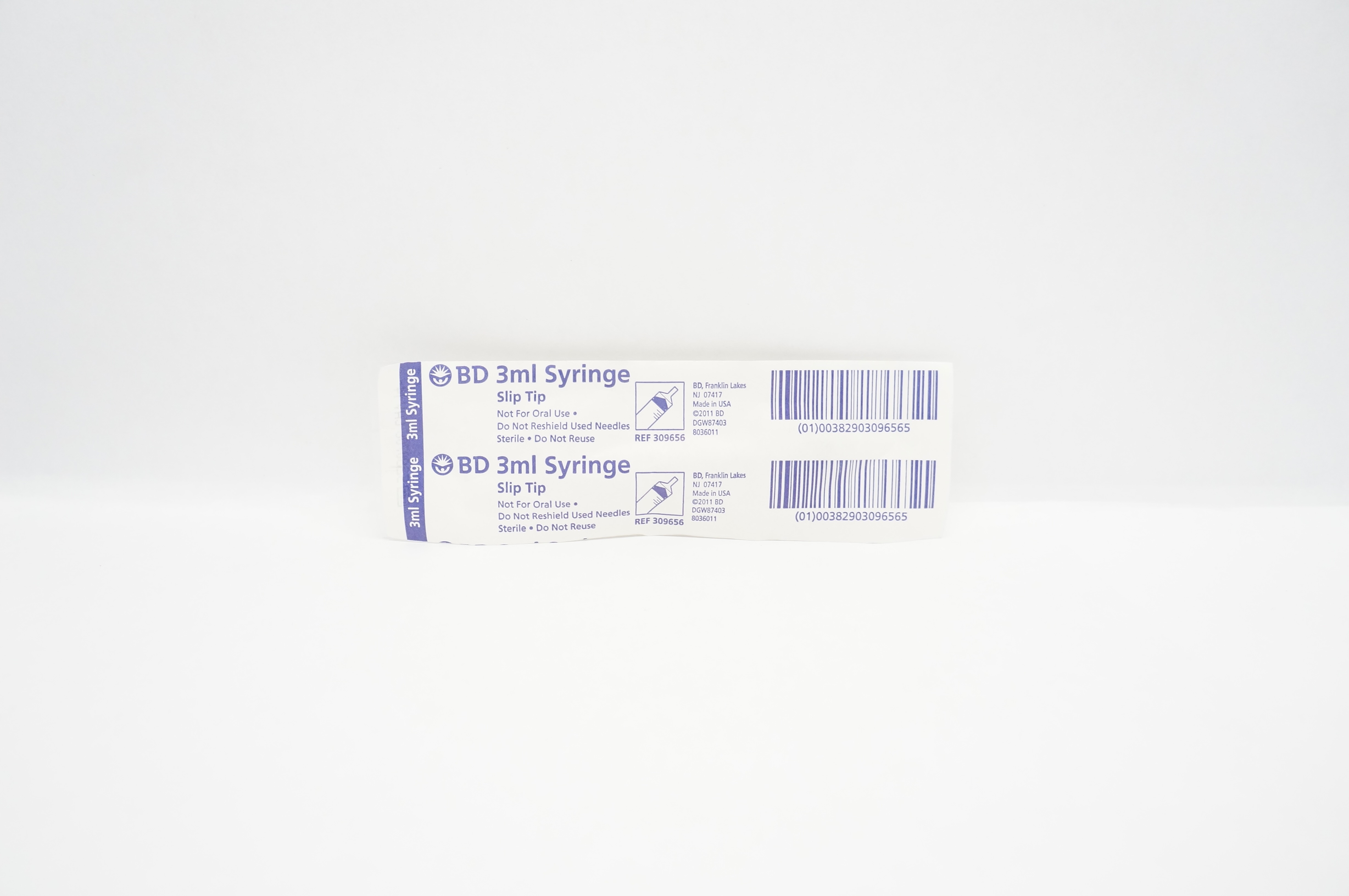 BD 309656 3ml Syringe Slim Tip