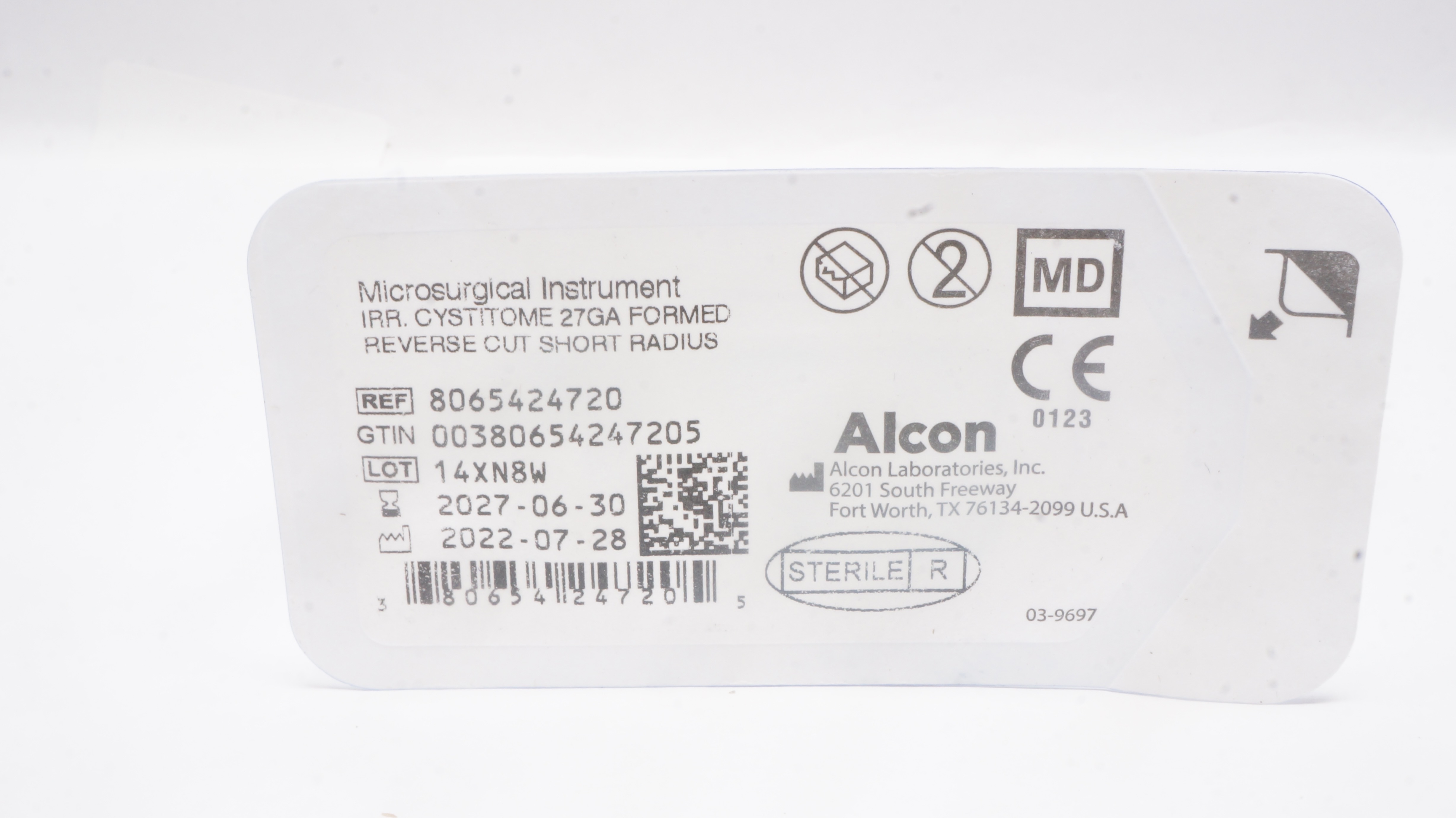 Alcon 8065424720 Microsurgical Instrument IRR. Cystitome 27Ga