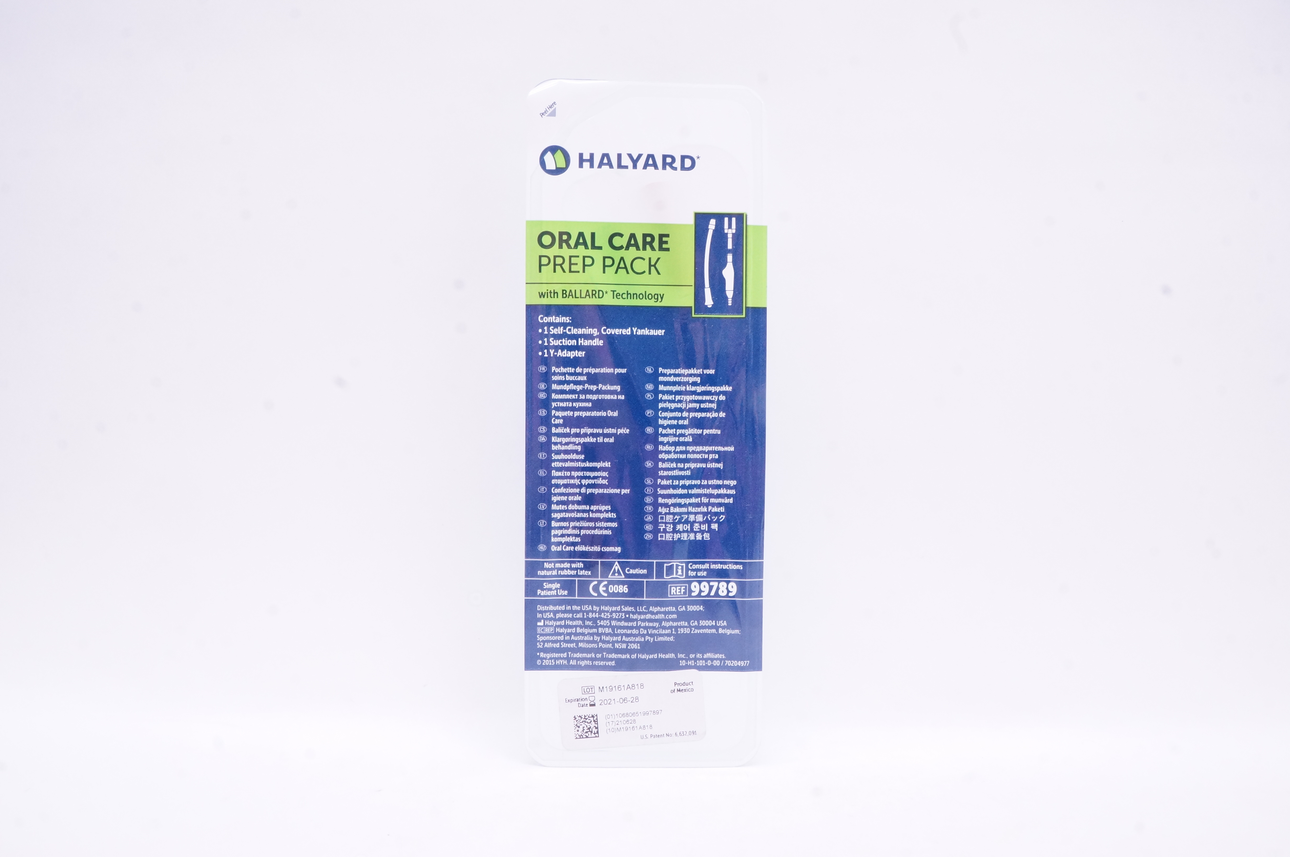 Halyard 99789 Oral Care Prep Pack with Ballard Technology