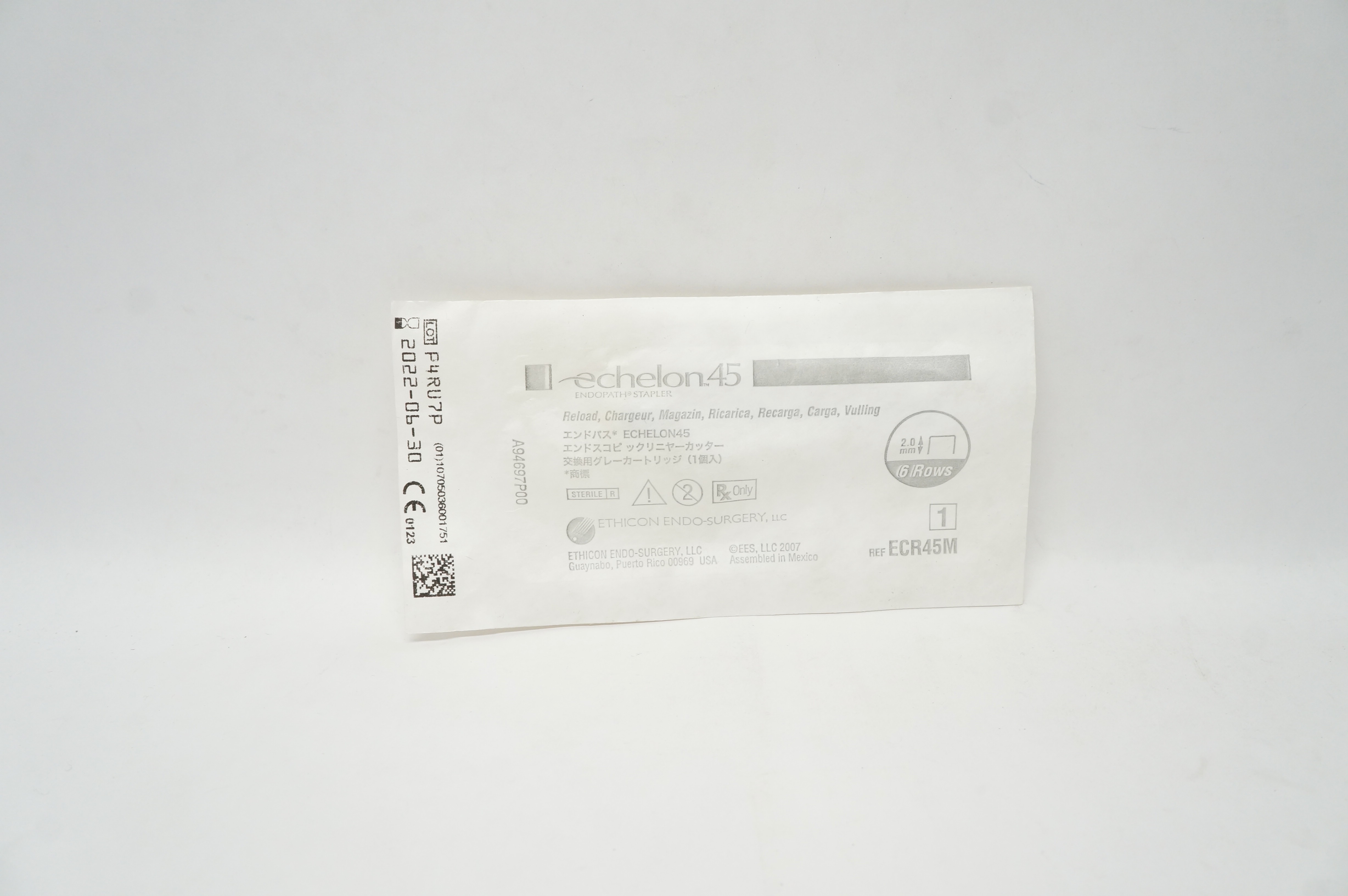Ethicon ECR45M ECHELON 45,  Endopath Stapler Reload 2mm, 6 Rows (x)