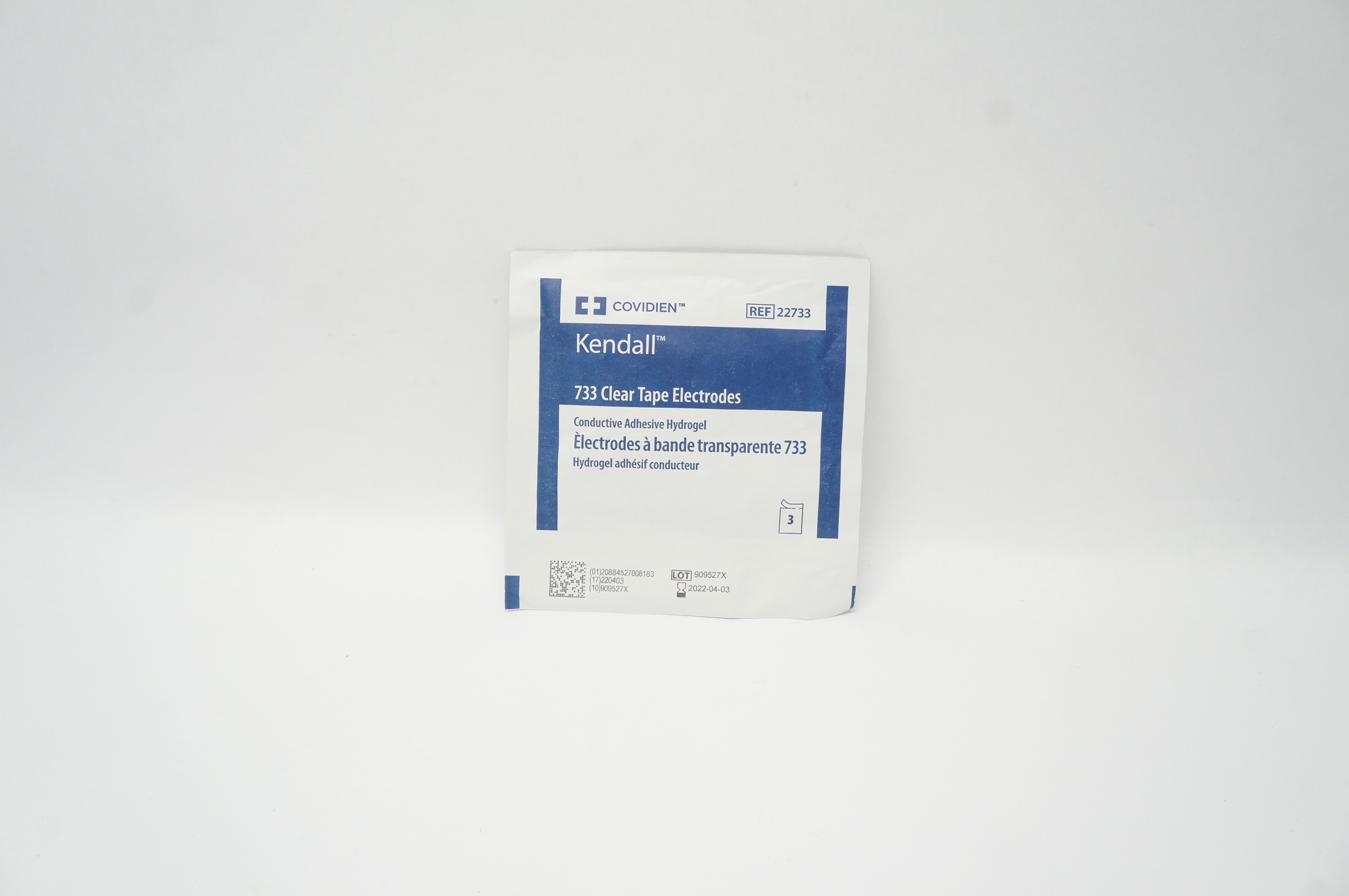 Covidien 22733 Kendall 733 Clear Tape Electrodes (x) - Pack of 3