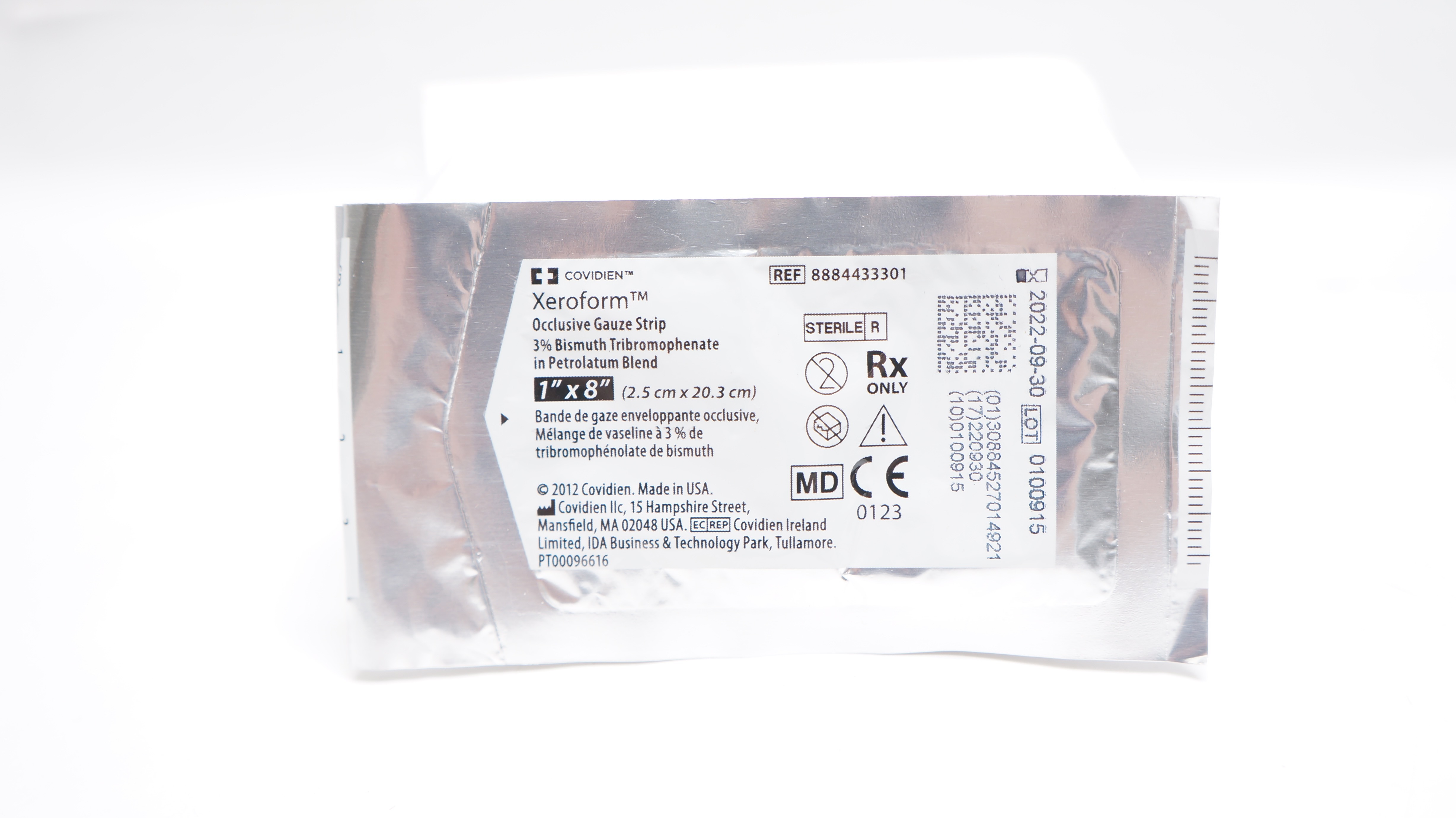 Covidien 8884433301 Xeroform Occlusive Gauze Strip 3% Bismuth 1inch x 8inch (x)