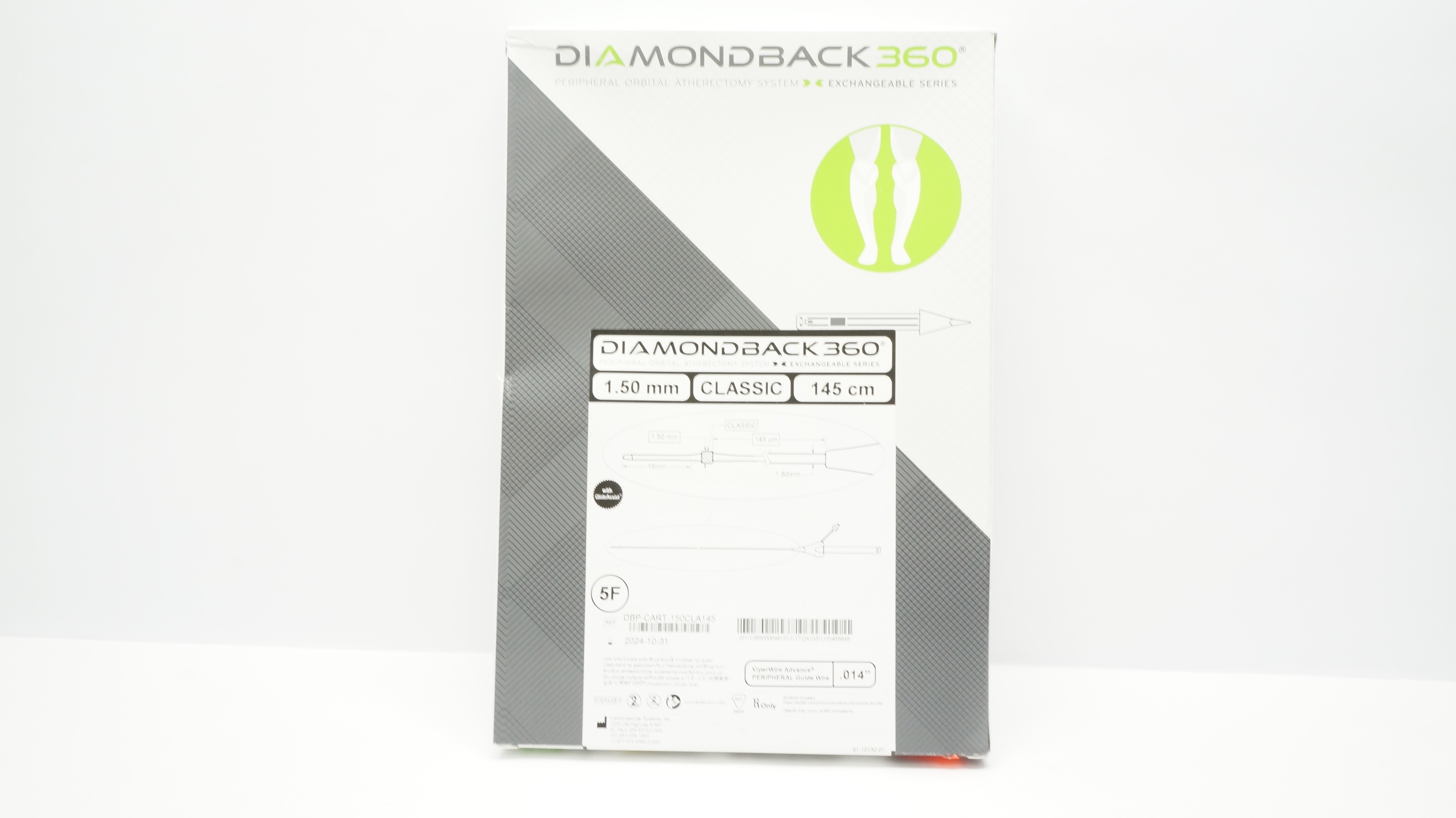 CardioVascular DBP-CART-150CLA145 Peripheral Guide Wire 5F x 1.50mm x 145cm (x)