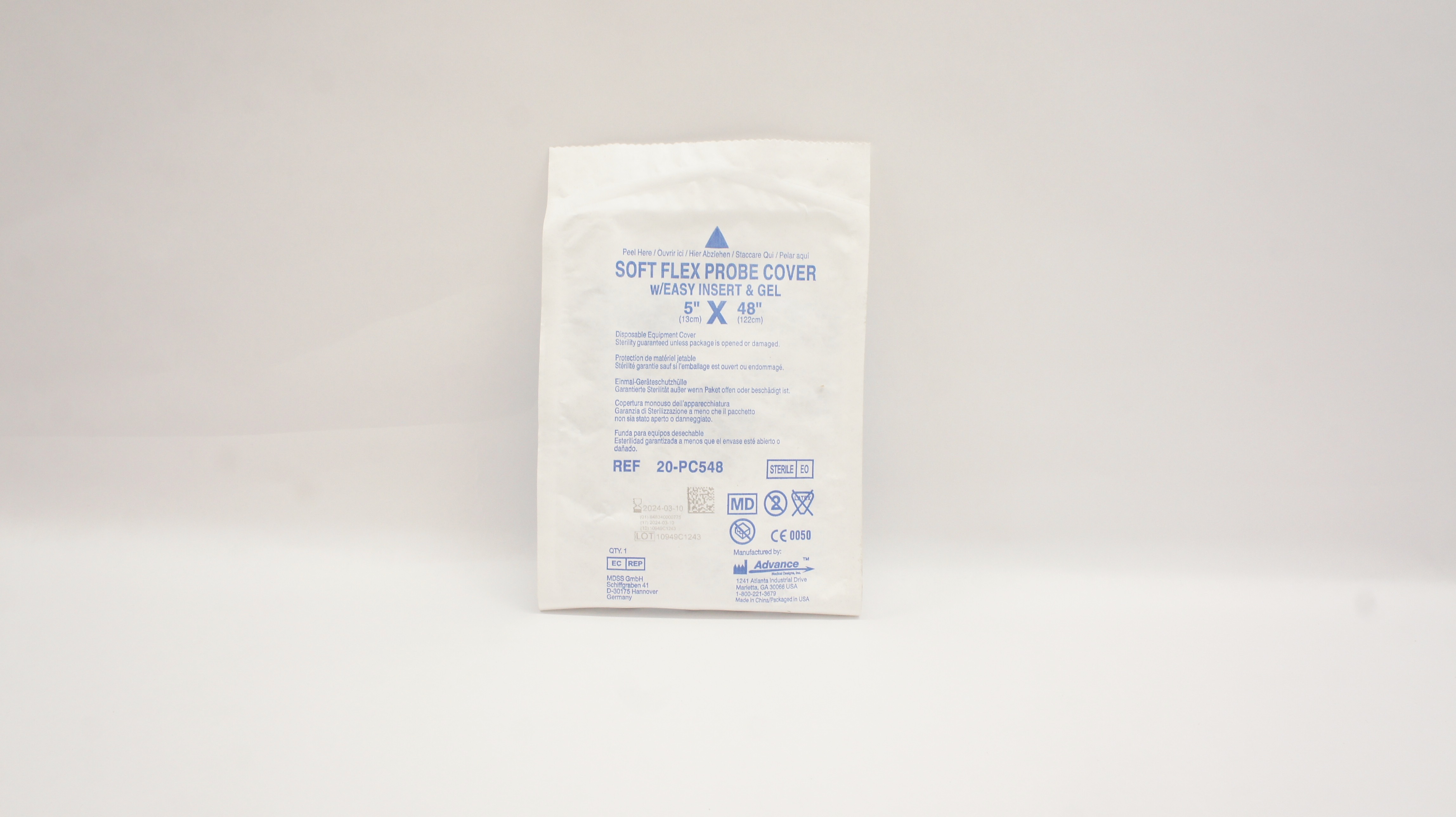 Advance 20-PC548 Soft Flex Probe Cover 5Inch x 48Inch