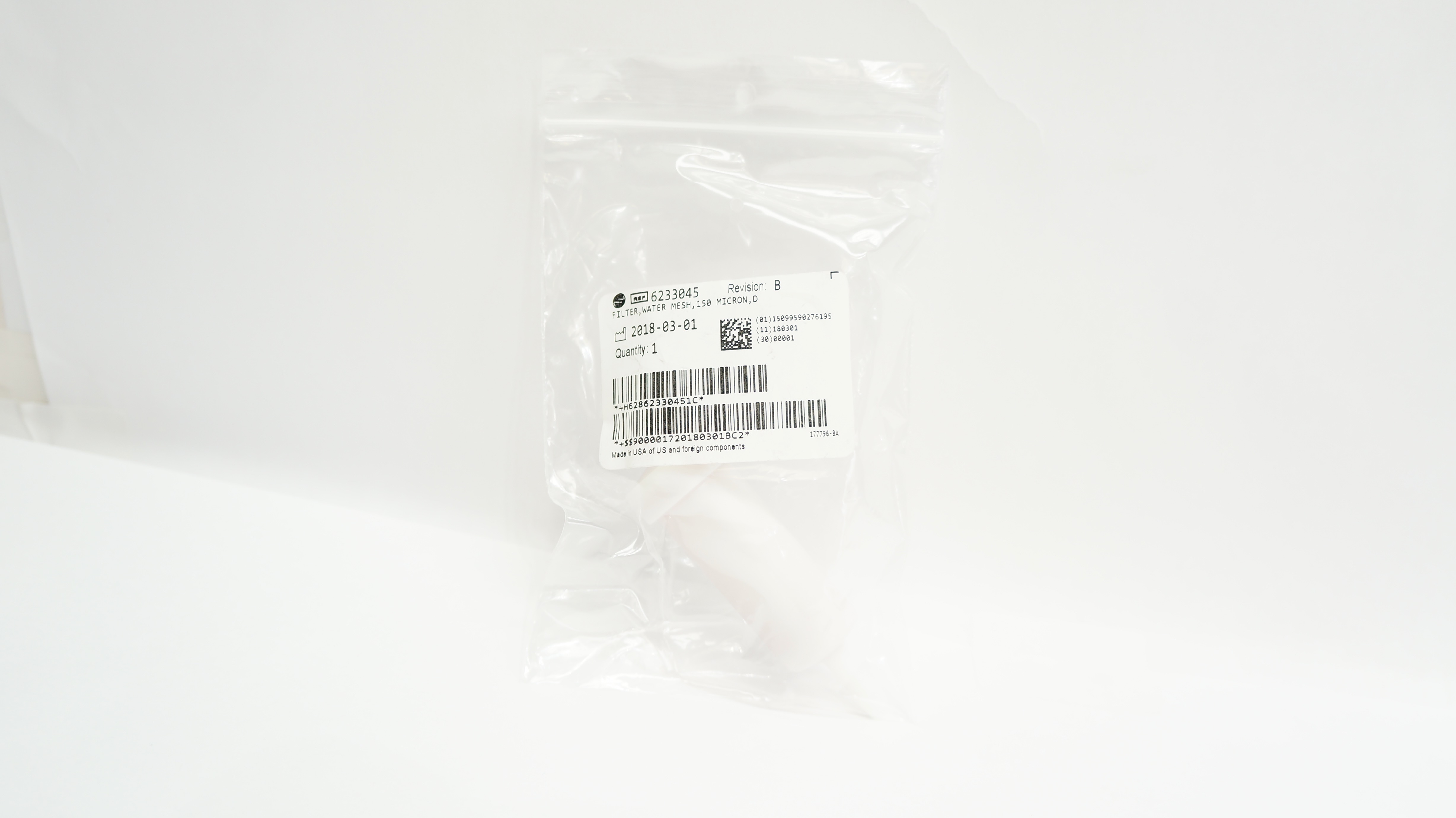 Beckman Coulter 6233045 Water Mesh Filter 150micron, D