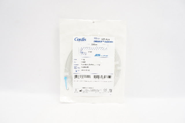 Cordis 502-455 Emerald Guidewire Standard Exchange J-Tip 260cm x 3mm