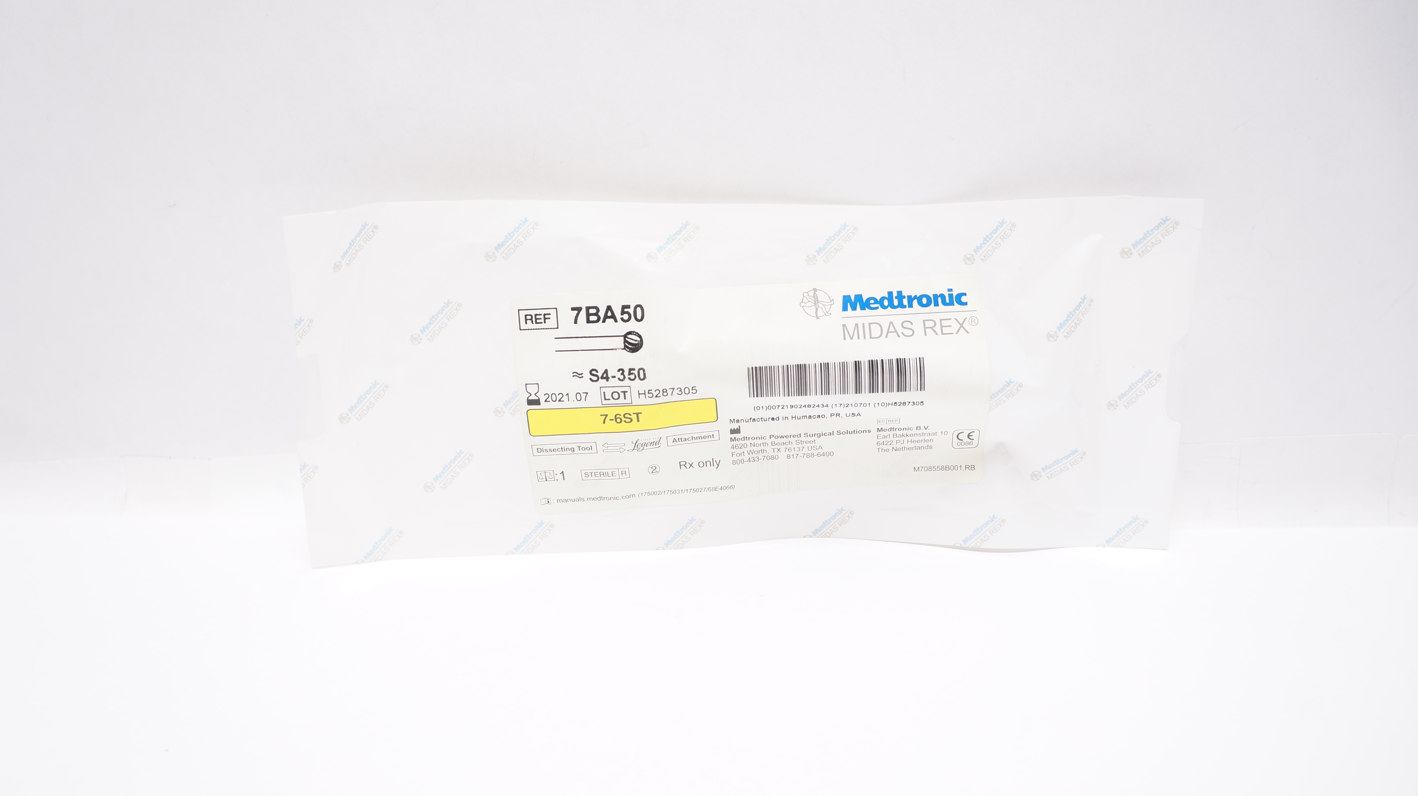 Medtronic 7BA50 Midas Rex 7-6ST Dissecting Tool S4-350 (x)