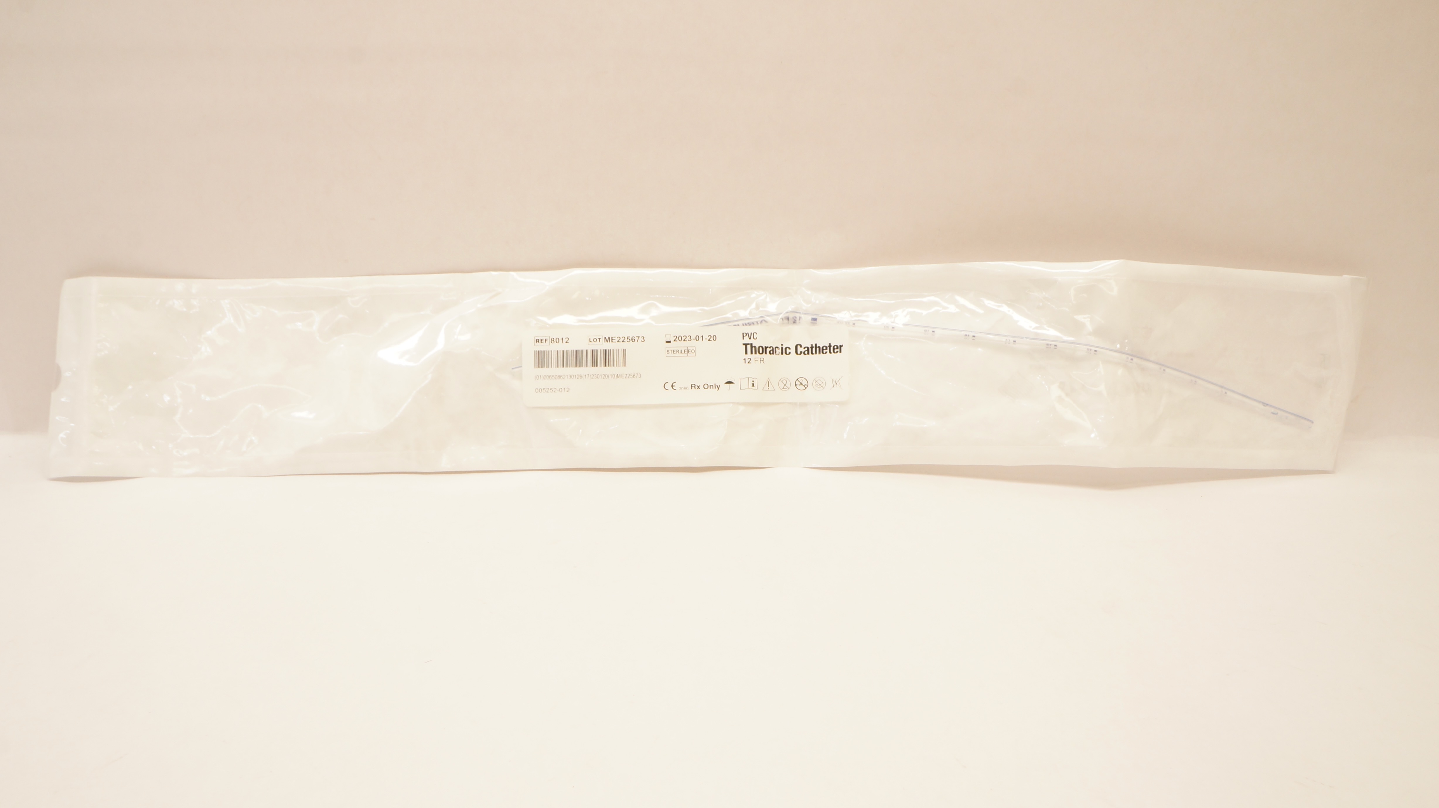 Atrium 8012 PVC Thoracic Cath. 12FR.