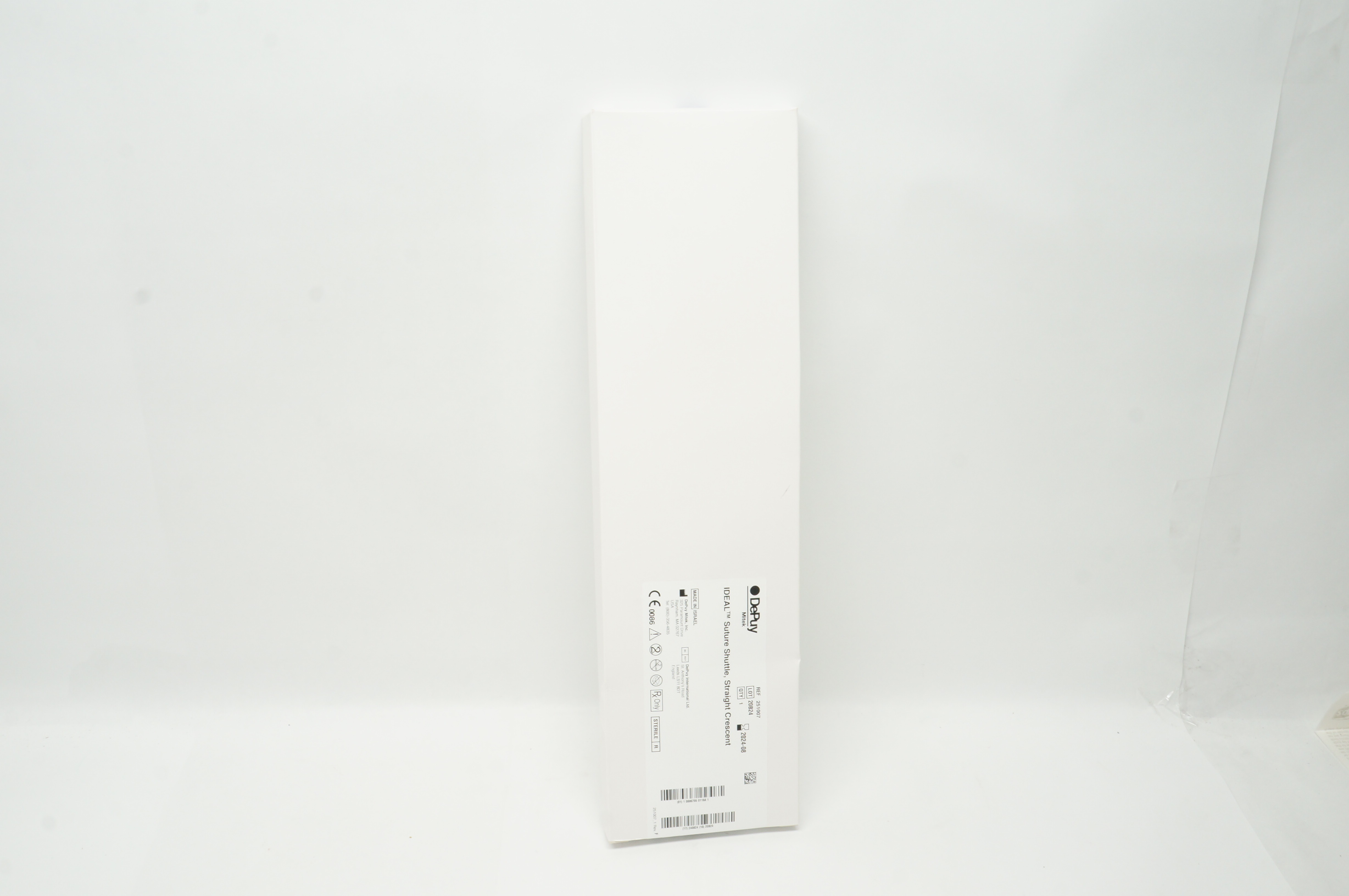 DePuy 251007 Ideal Suture Shuttle Straight Crescent