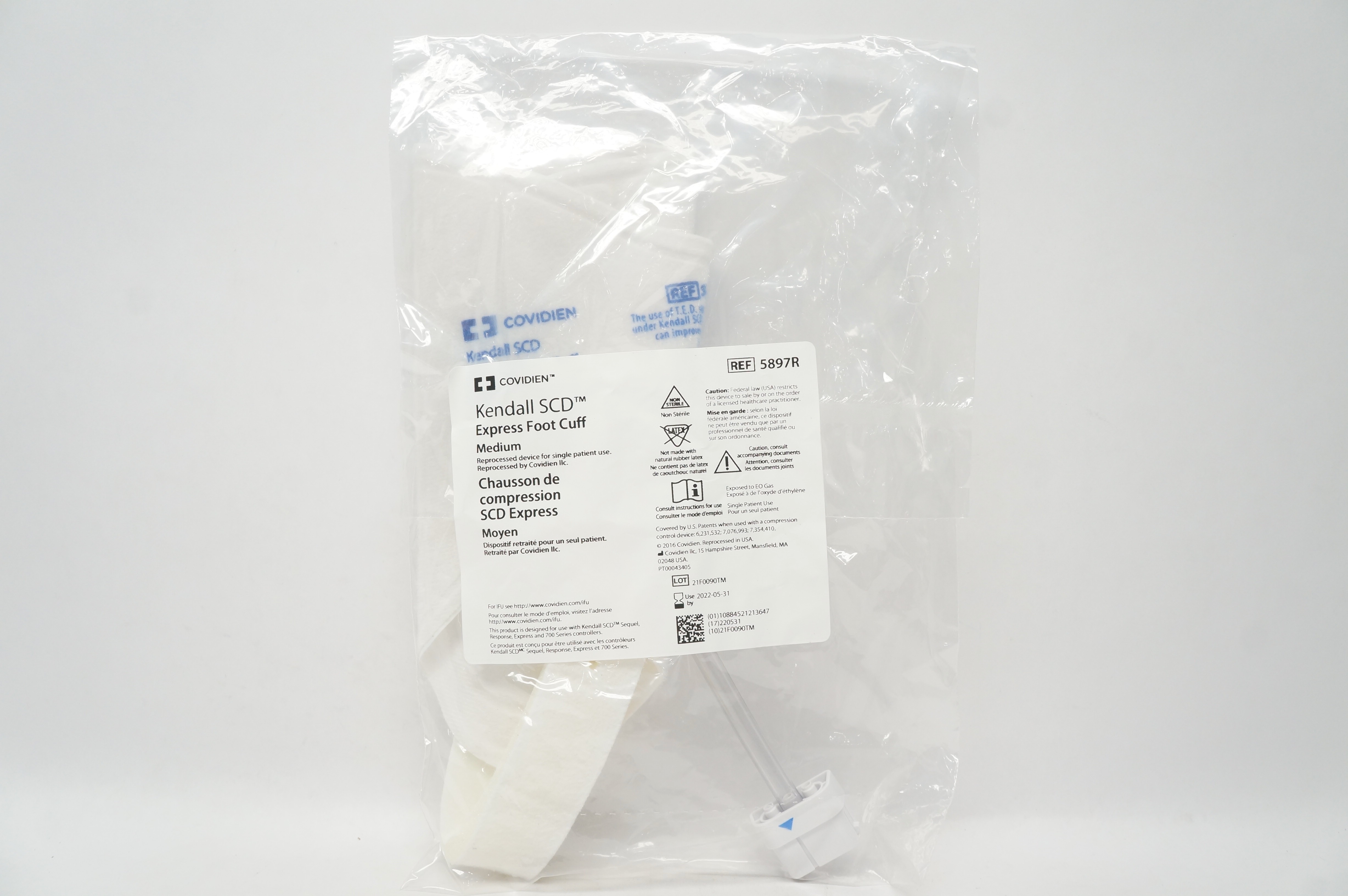 Covidien 5897R Kendall SCD Express Foot Cuff Medium (x)
