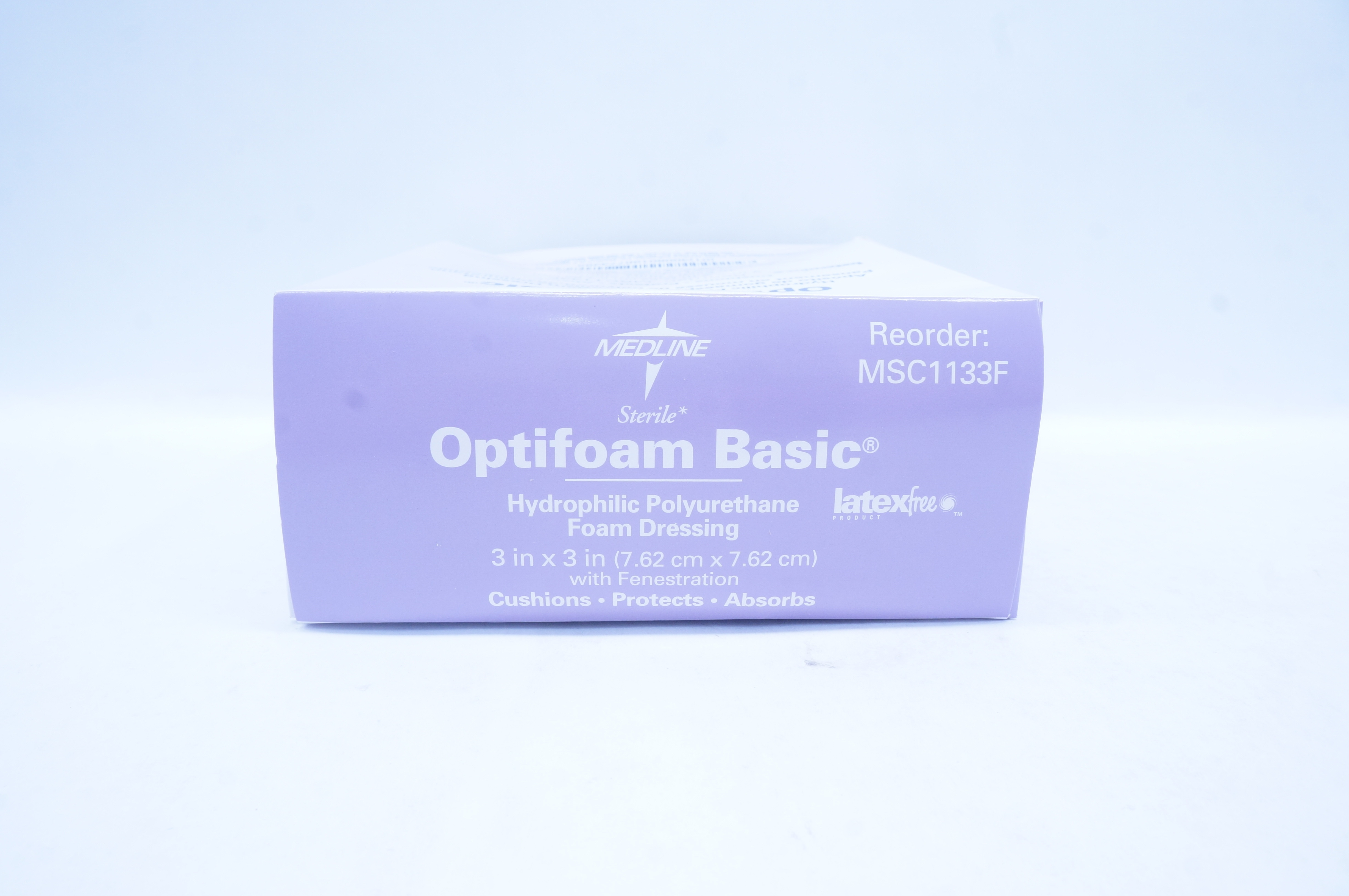 Medline MSC1133F Optifoam Basic Hydrophilic Foam Dressing 3 x 3 in ...