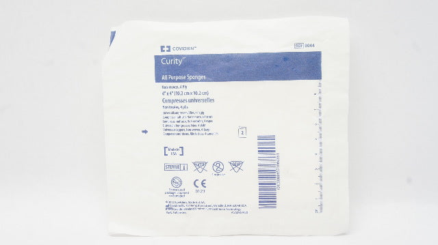 Covidien 8044 Curity All Purpose Sponges 4inch x 4inch - Pack of 2