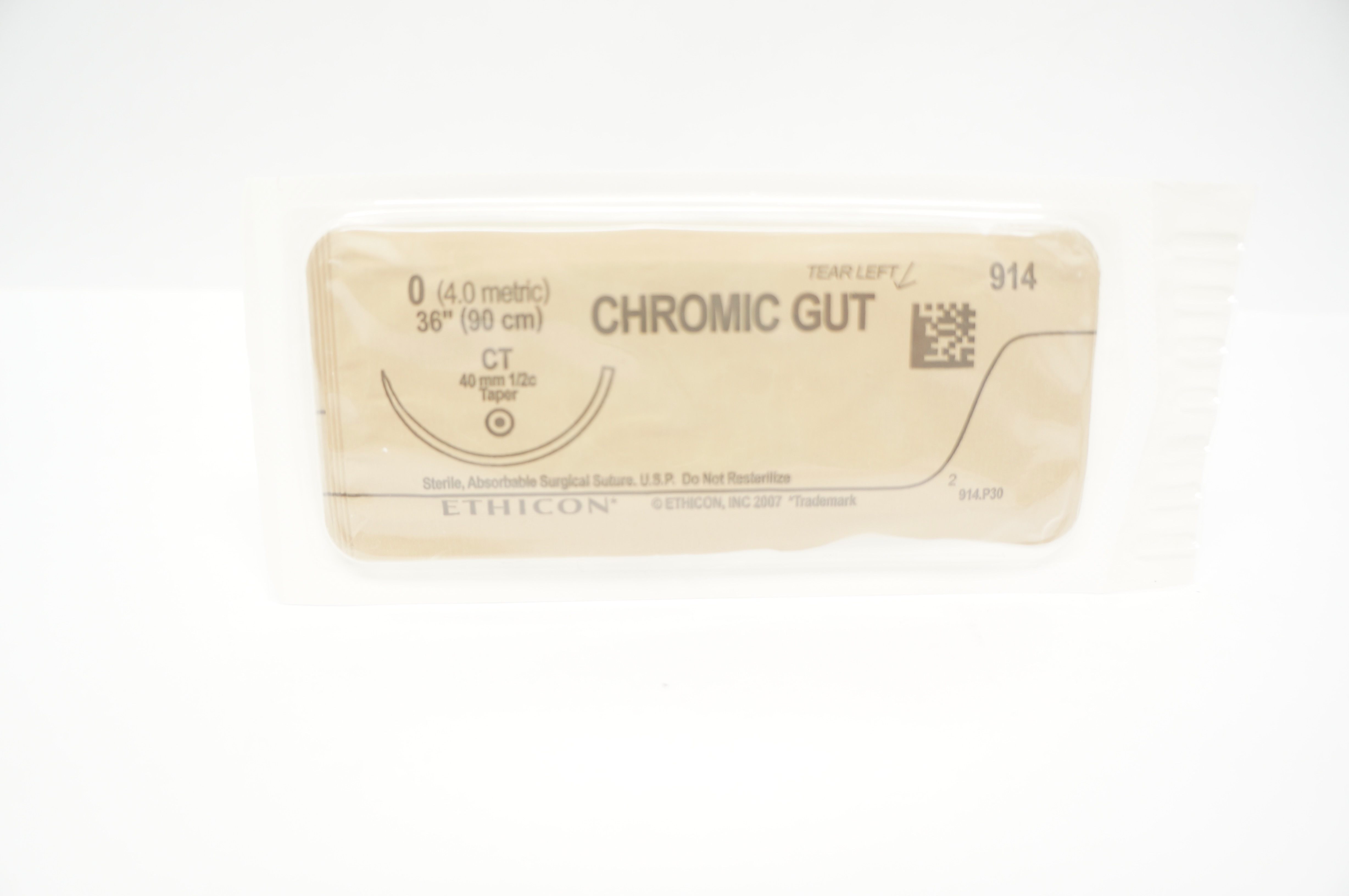 Ethicon 47 0 CHROMIC GUT BP-1 65mm 1/2c Taper 27inch