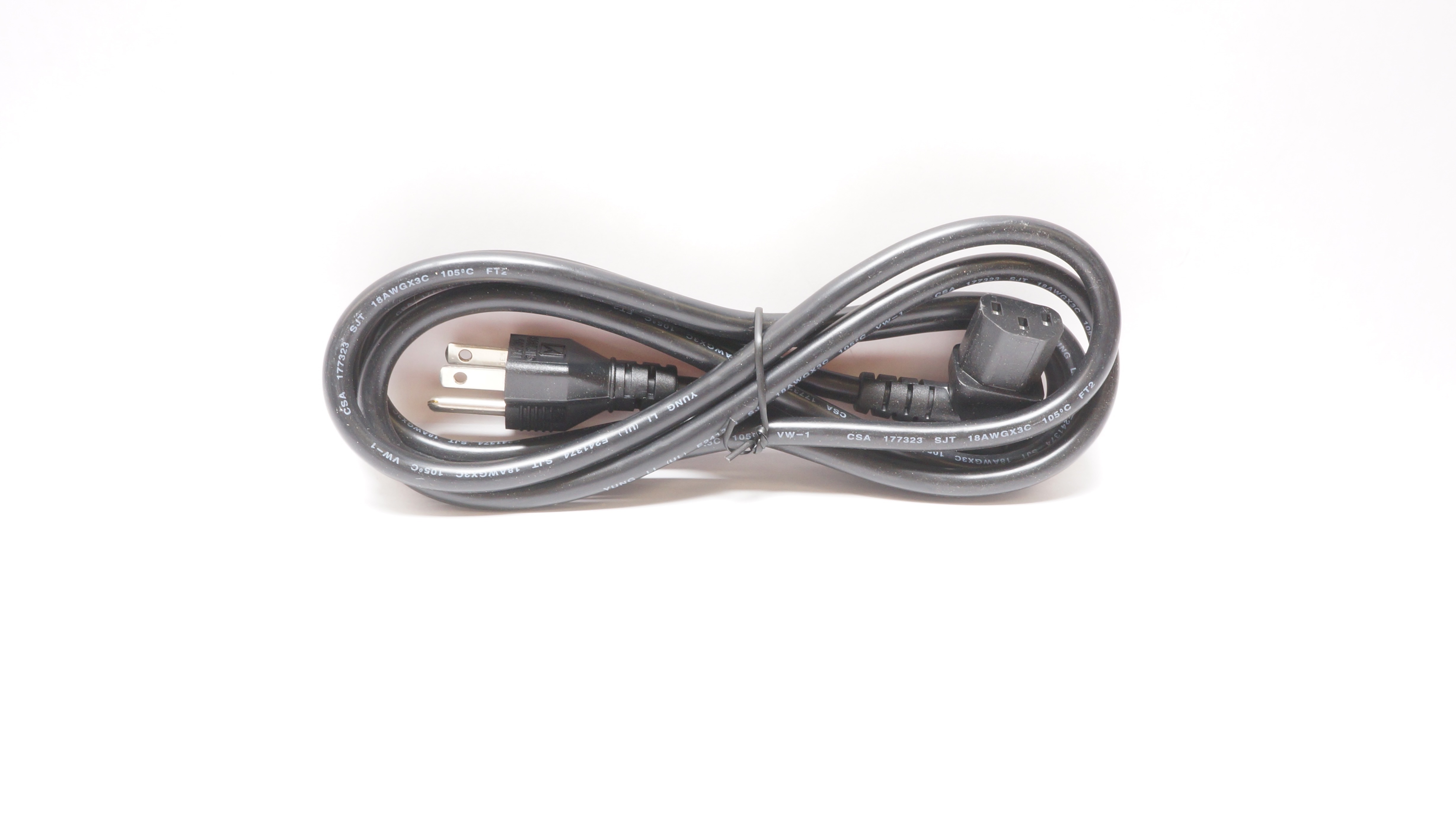 Yung Li CSA 177323 SJT 18AWGX3C VW-1 FT2 Power cord