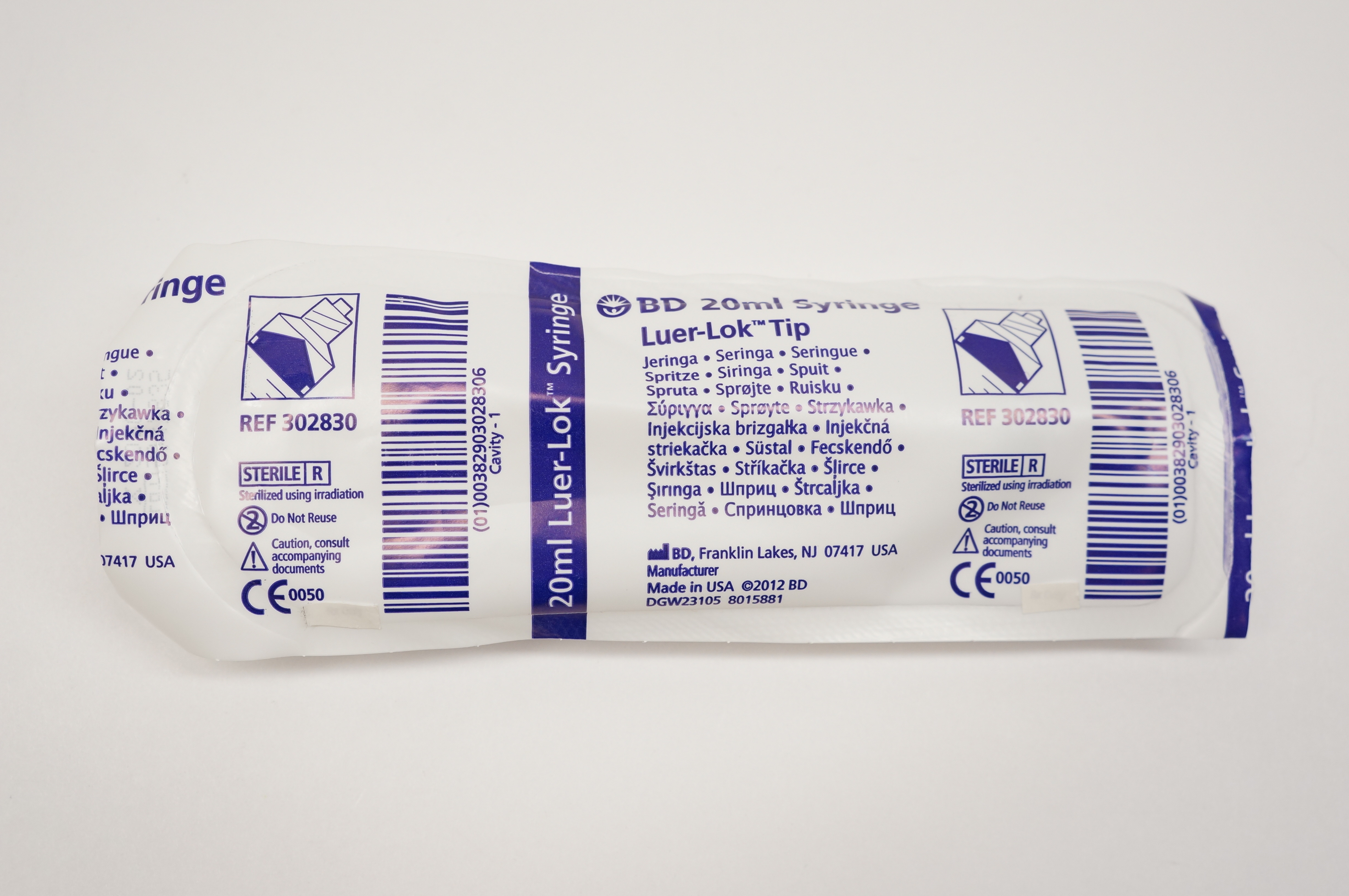 BD 302830 20ml Syringe Luer-Lok Tip (x)